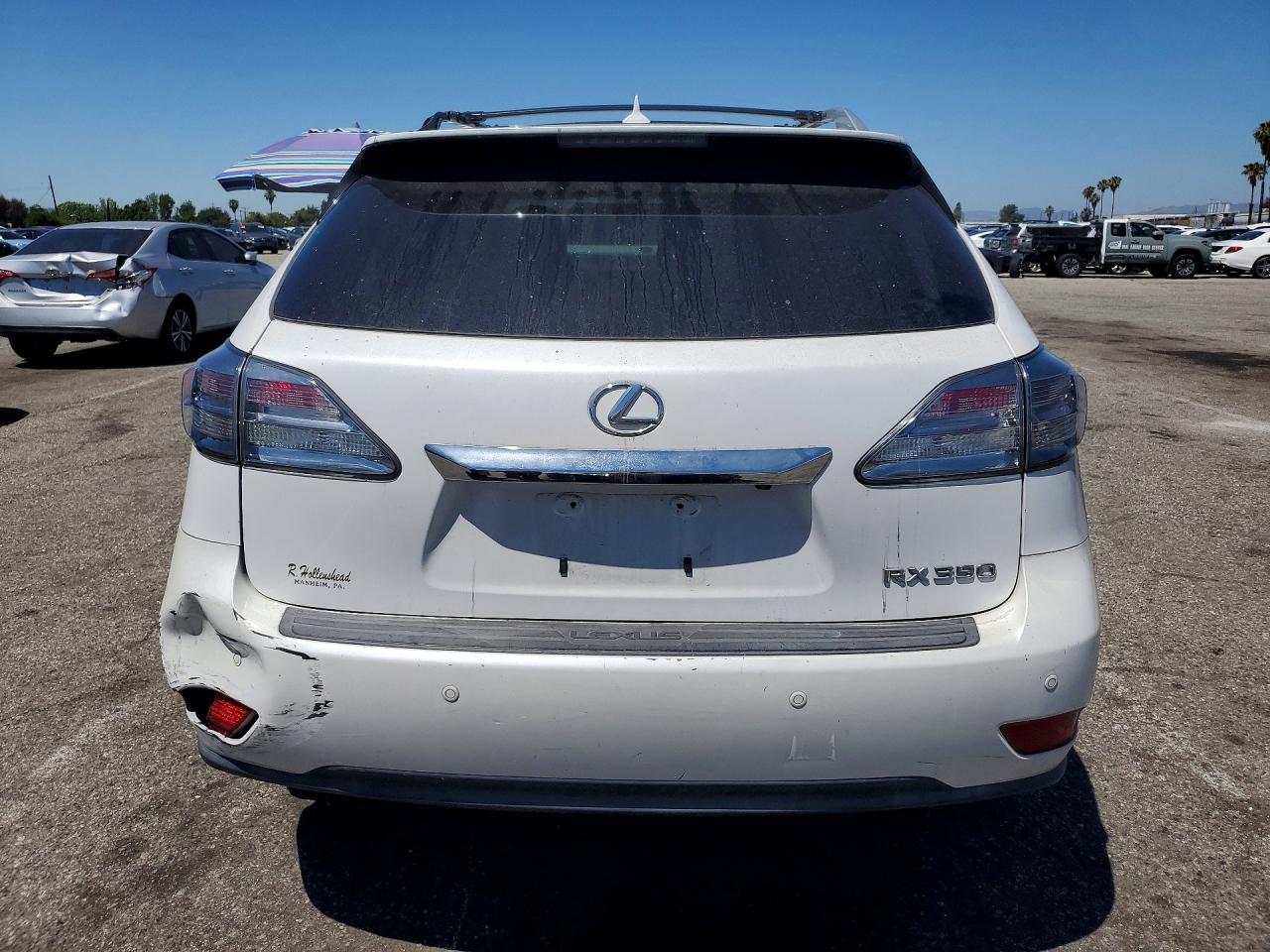 2011 Lexus Rx 350 White vin: 2T2BK1BA1BC114124