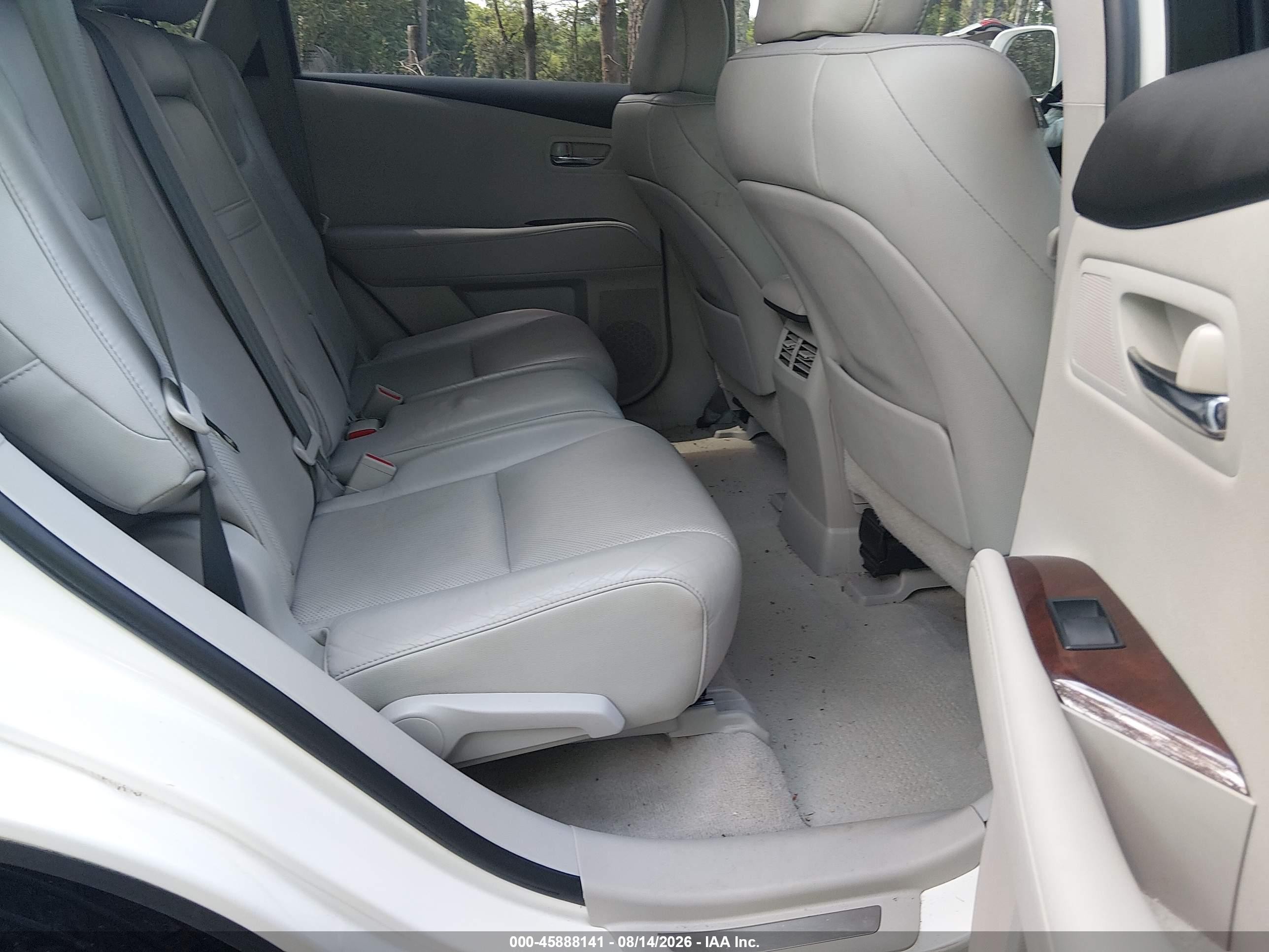 2011 Lexus Rx 350   White vin: 2T2BK1BA1BC115063