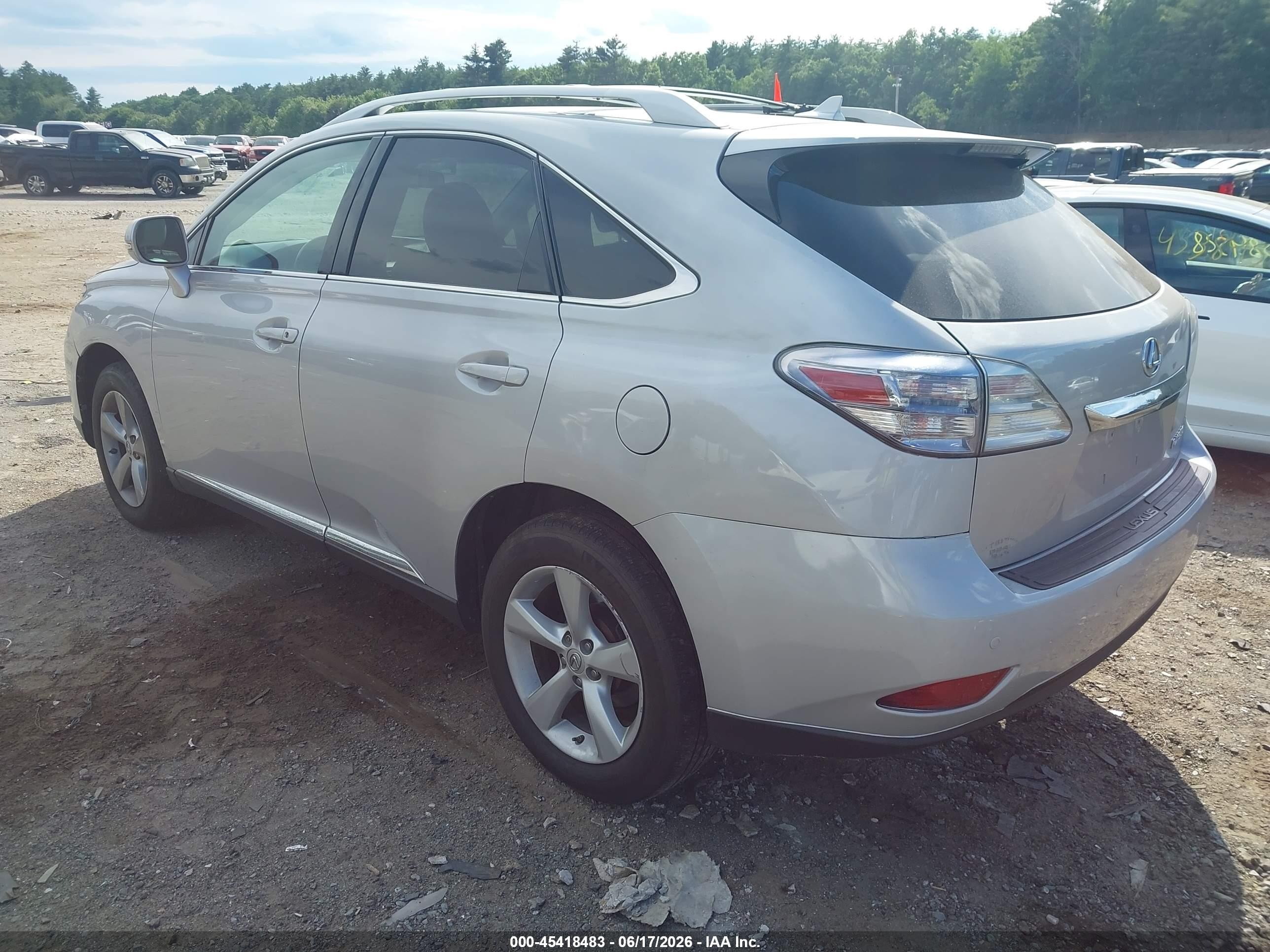 2012 Lexus Rx 350   Silver vin: 2T2BK1BA1CC125335