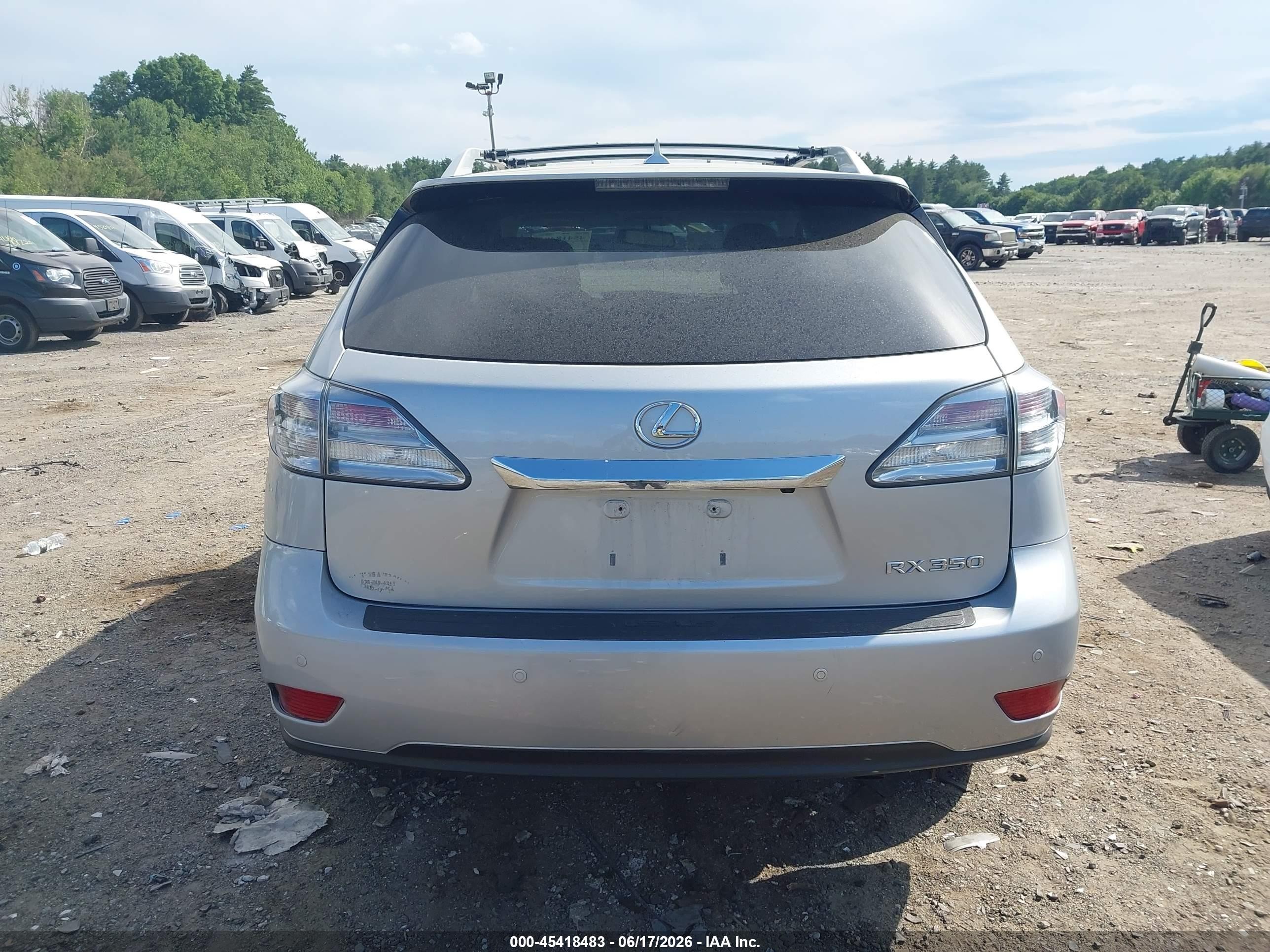 2012 Lexus Rx 350   Silver vin: 2T2BK1BA1CC125335