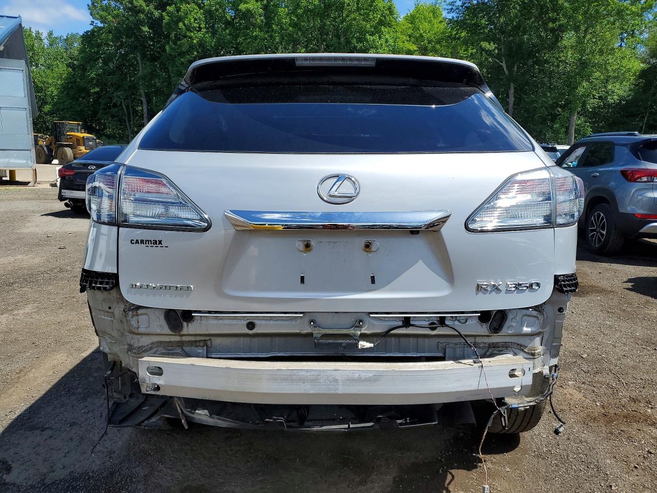 2012 Lexus Rx 350 Silver vin: 2T2BK1BA1CC129983