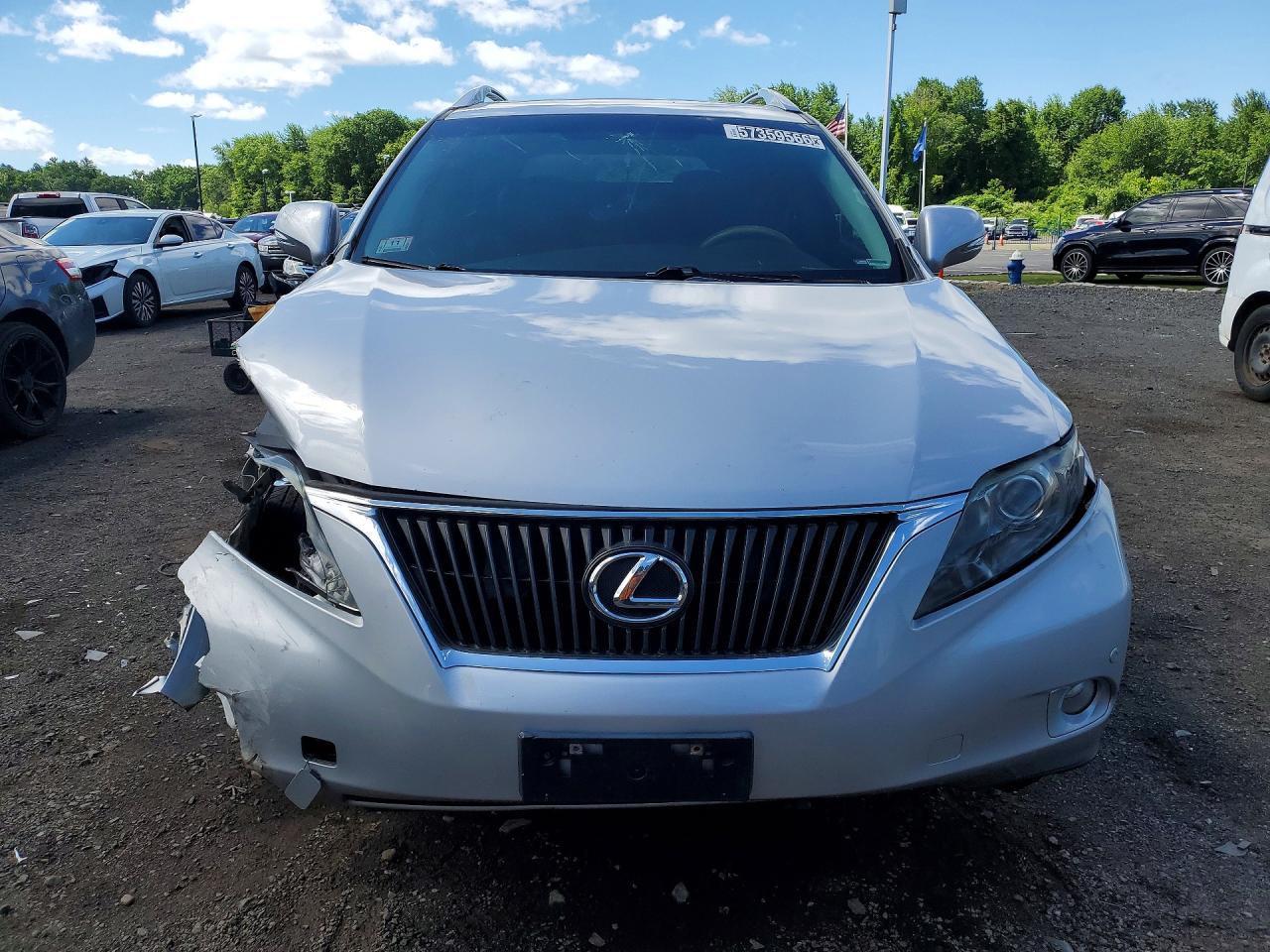 2012 Lexus Rx 350 Silver vin: 2T2BK1BA1CC129983