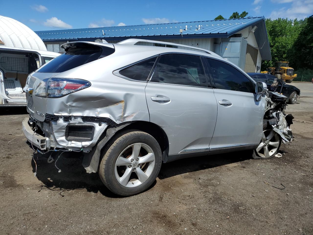 2012 Lexus Rx 350 Silver vin: 2T2BK1BA1CC129983 Damage: Right Qtr Panel, Dent(S) W/ Paint Dmg, > 12 Inches