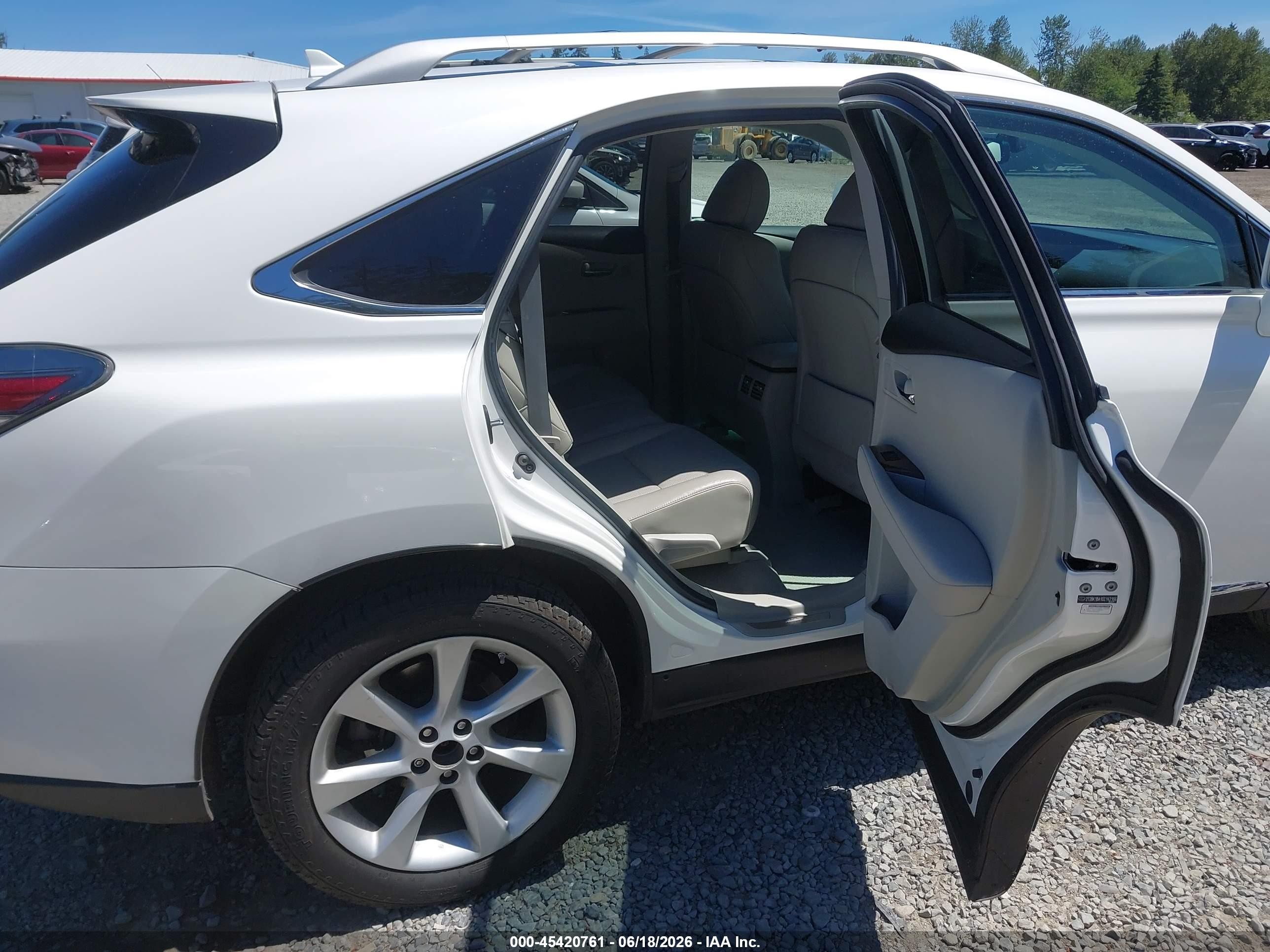 2012 Lexus Rx 350 White vin: 2T2BK1BA1CC142166