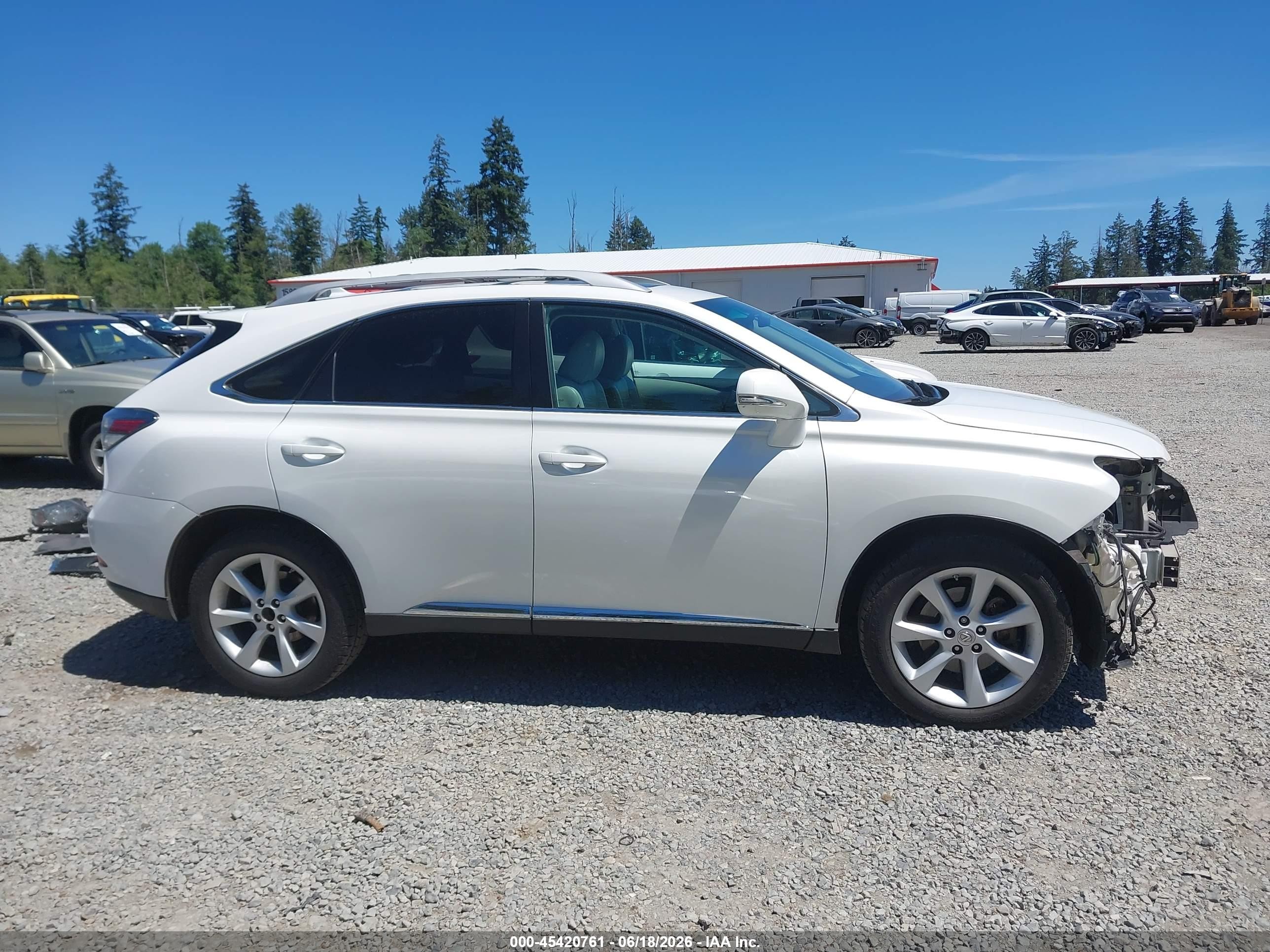 2012 Lexus Rx 350 White vin: 2T2BK1BA1CC142166