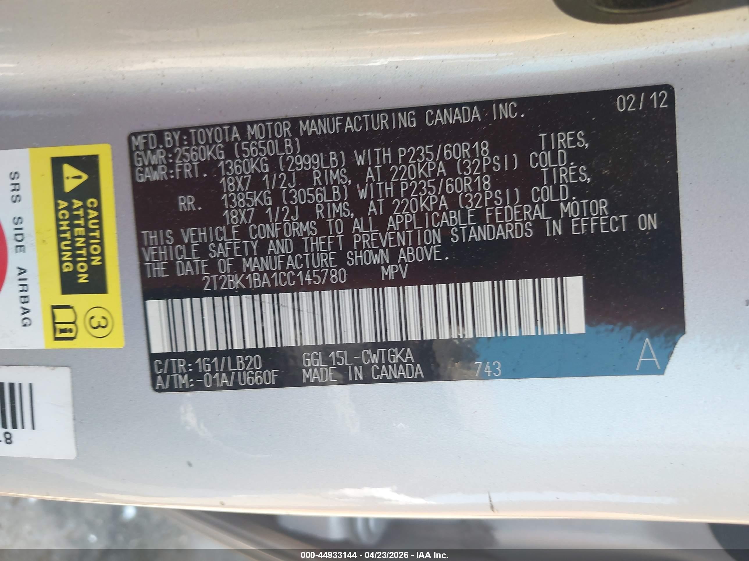 2012 Lexus Rx 350 Silver vin: 2T2BK1BA1CC145780