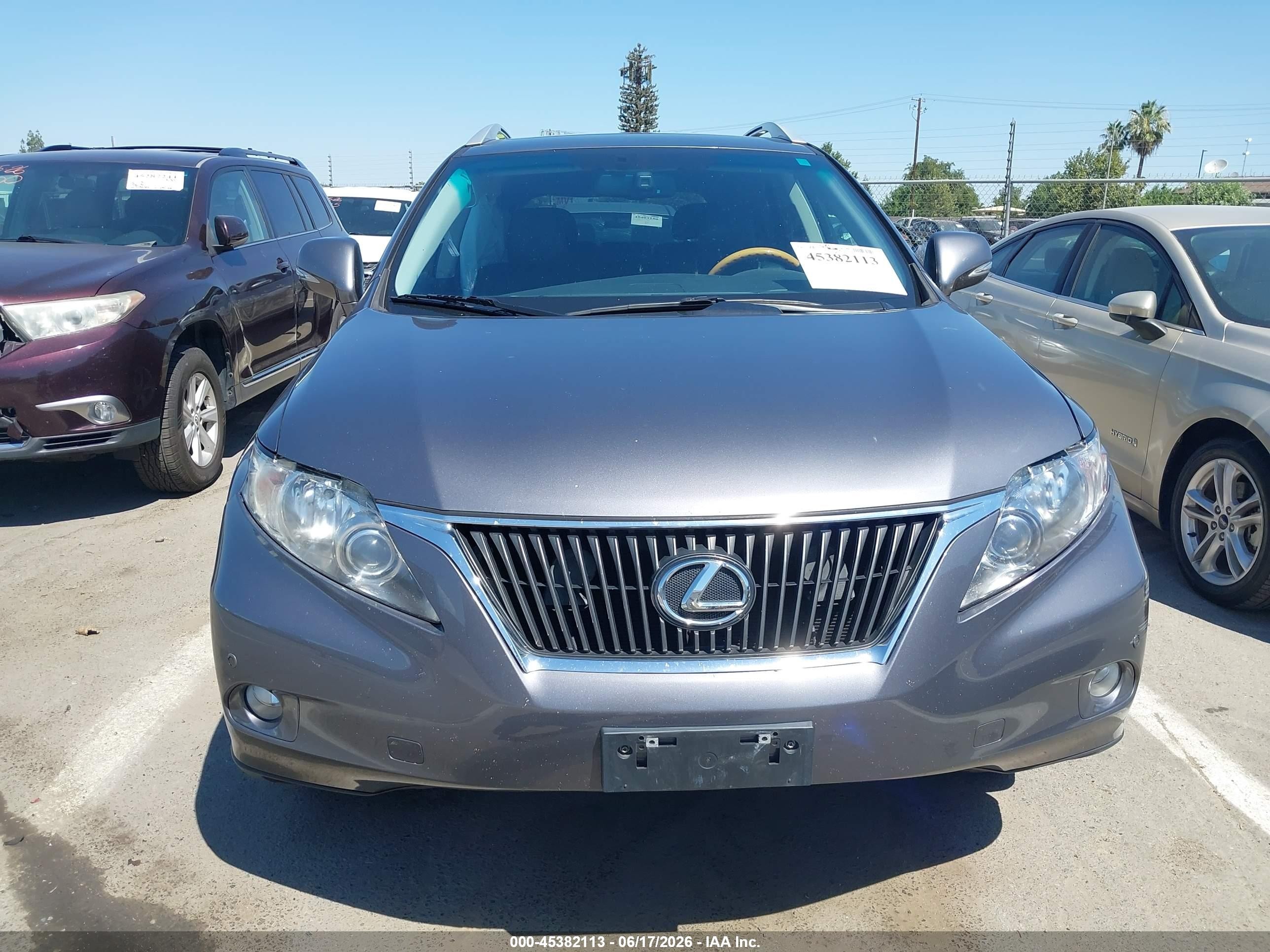 2012 Lexus Rx 350   Gray vin: 2T2BK1BA1CC147934