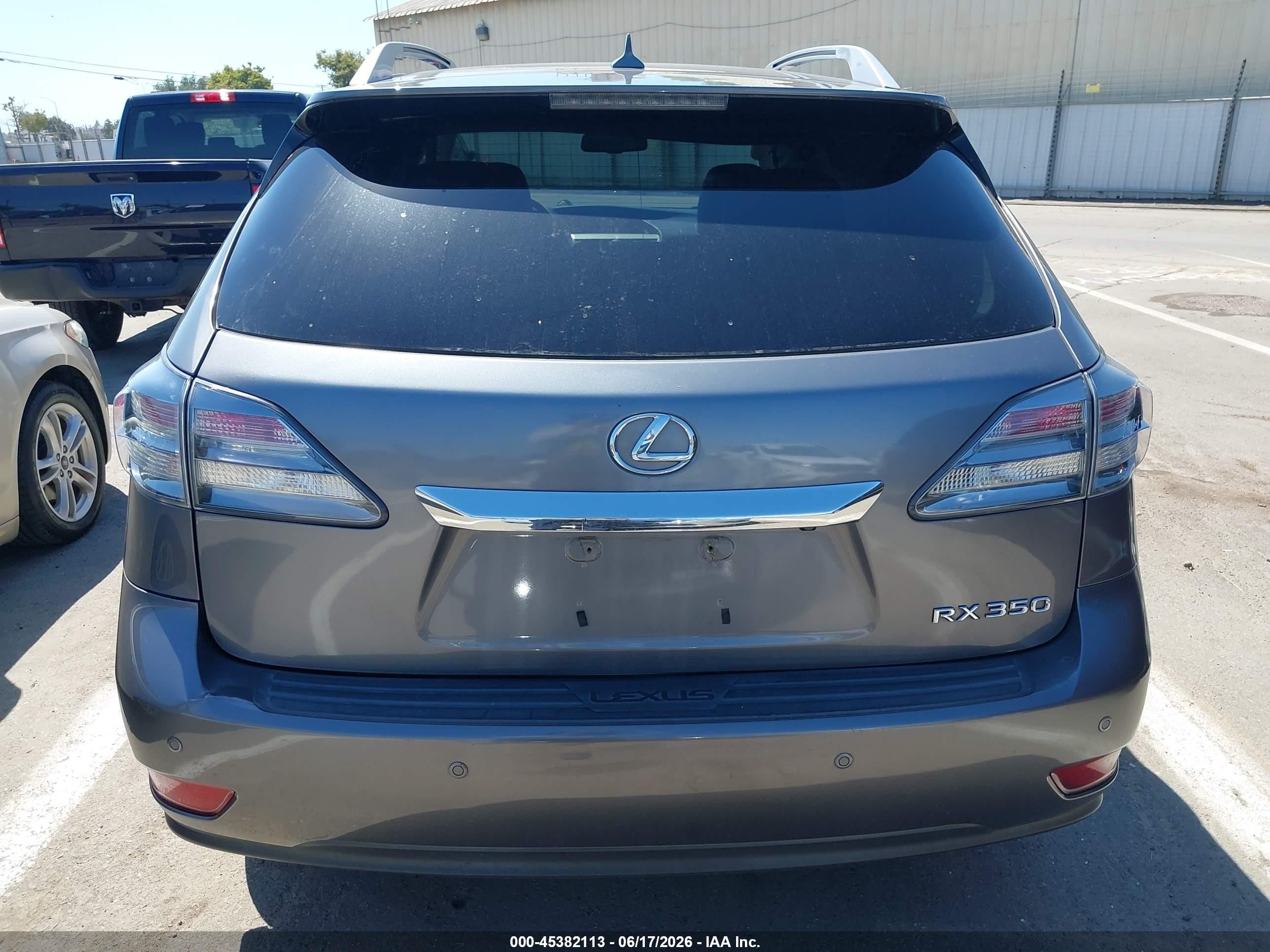 2012 Lexus Rx 350   Gray vin: 2T2BK1BA1CC147934