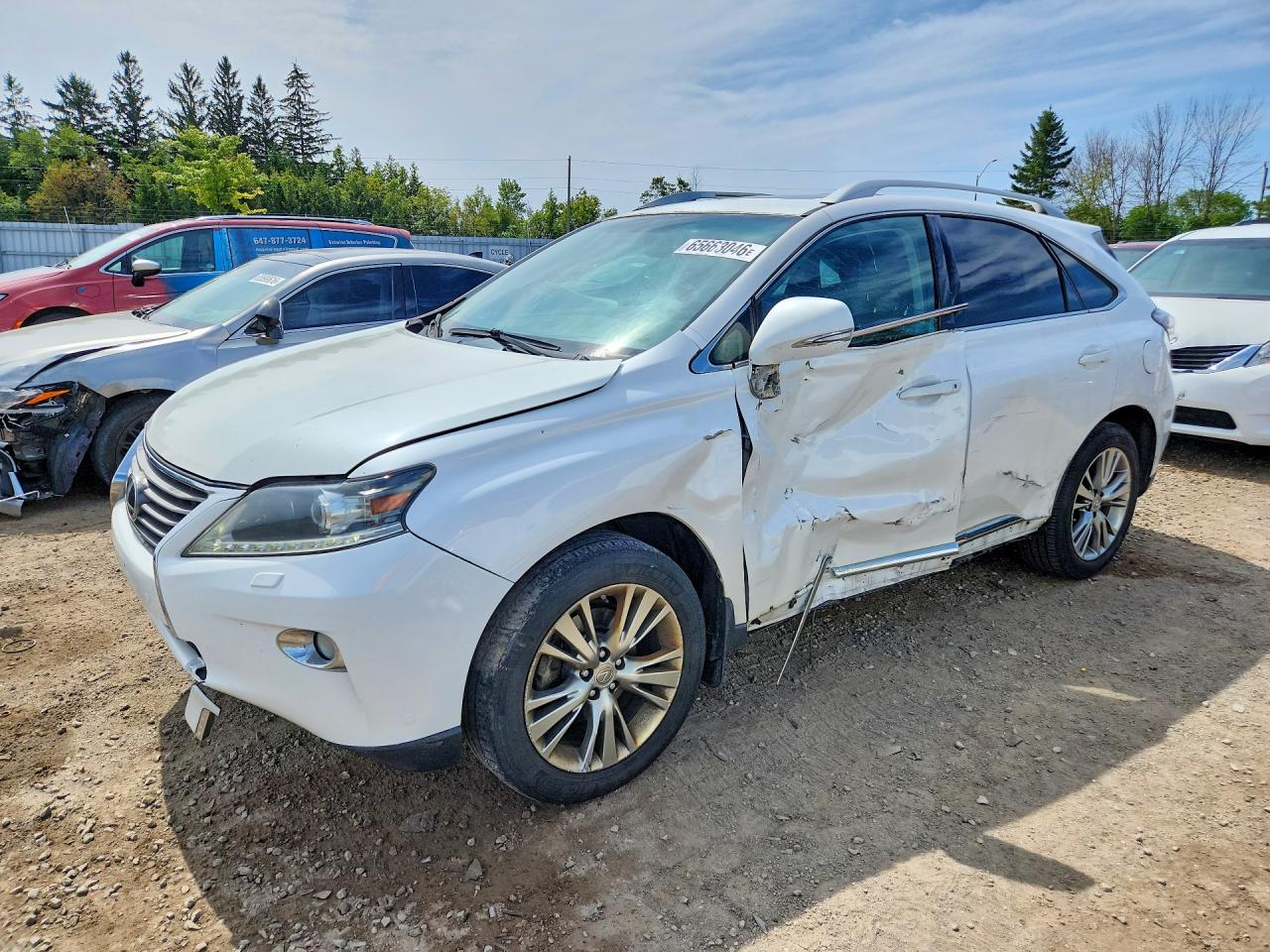 2013 Lexus Rx 350 Base Белый vin: 2T2BK1BA1DC158370
