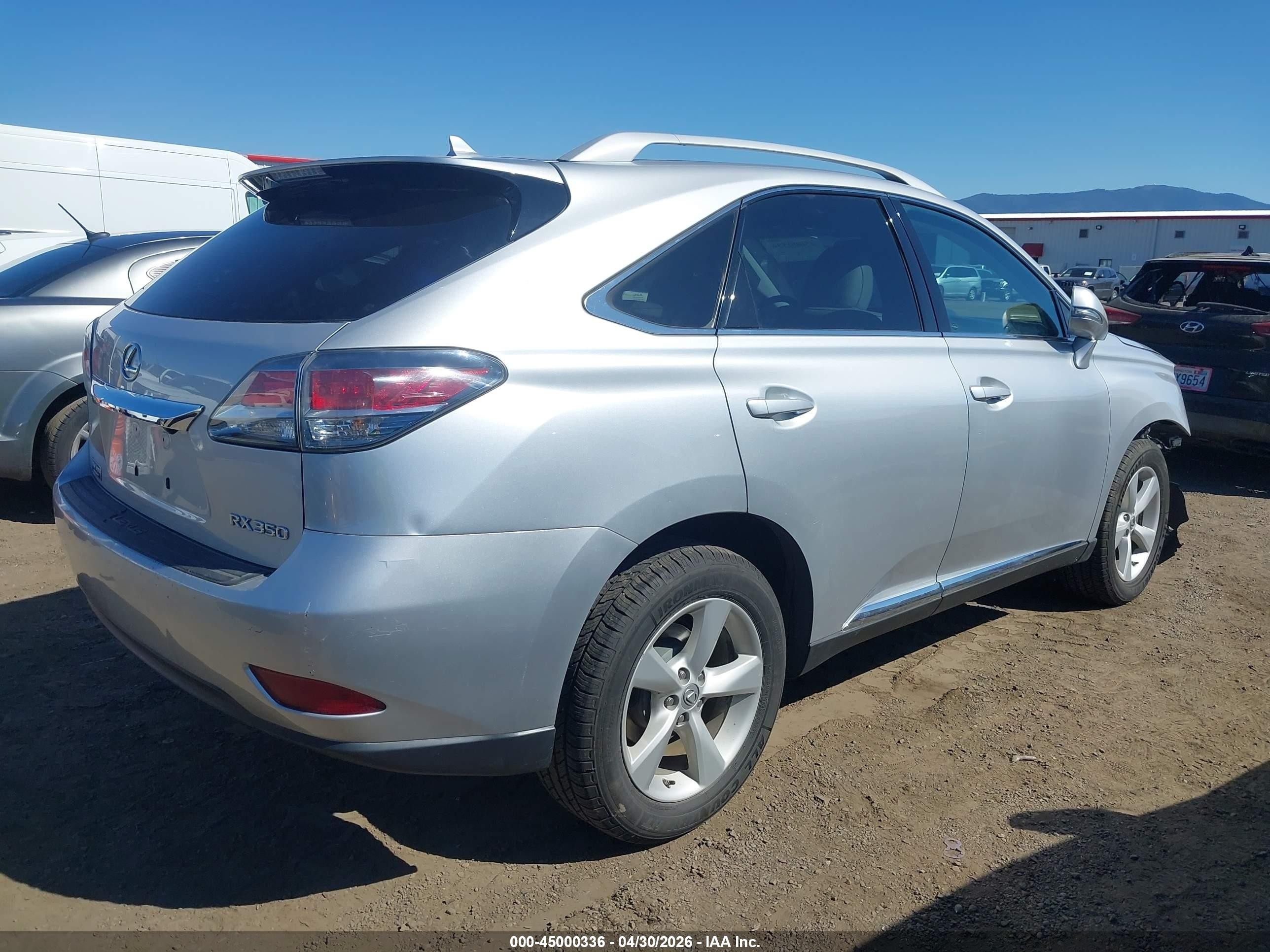 2013 Lexus Rx 350   Silver vin: 2T2BK1BA1DC179364