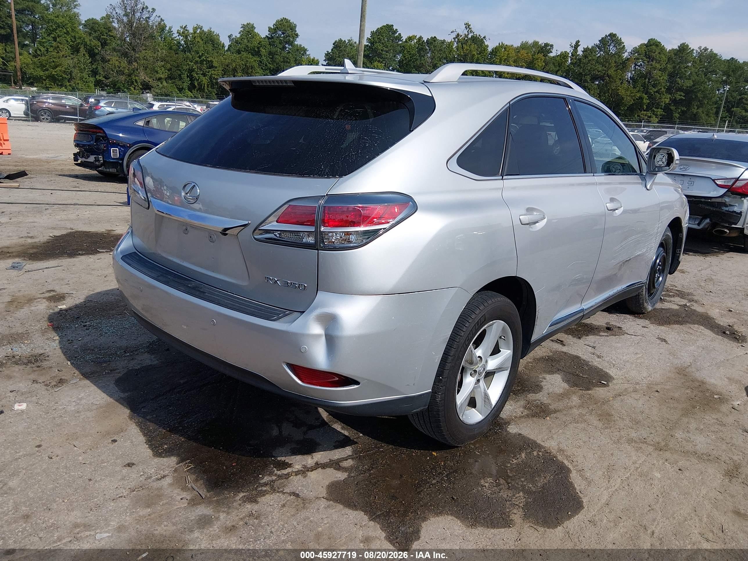 2013 Lexus Rx 350 Silver vin: 2T2BK1BA1DC181731