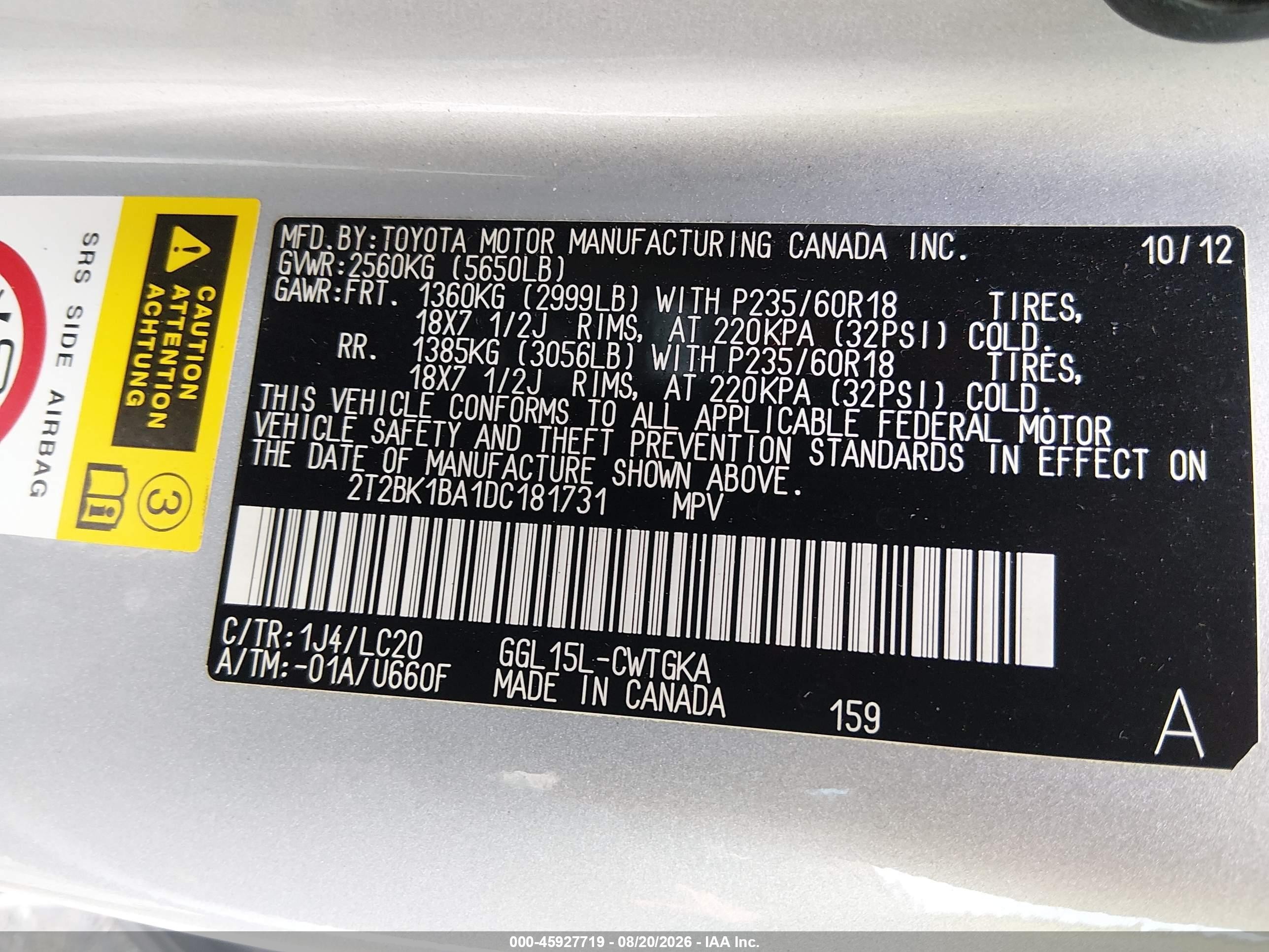 2013 Lexus Rx 350 Silver vin: 2T2BK1BA1DC181731