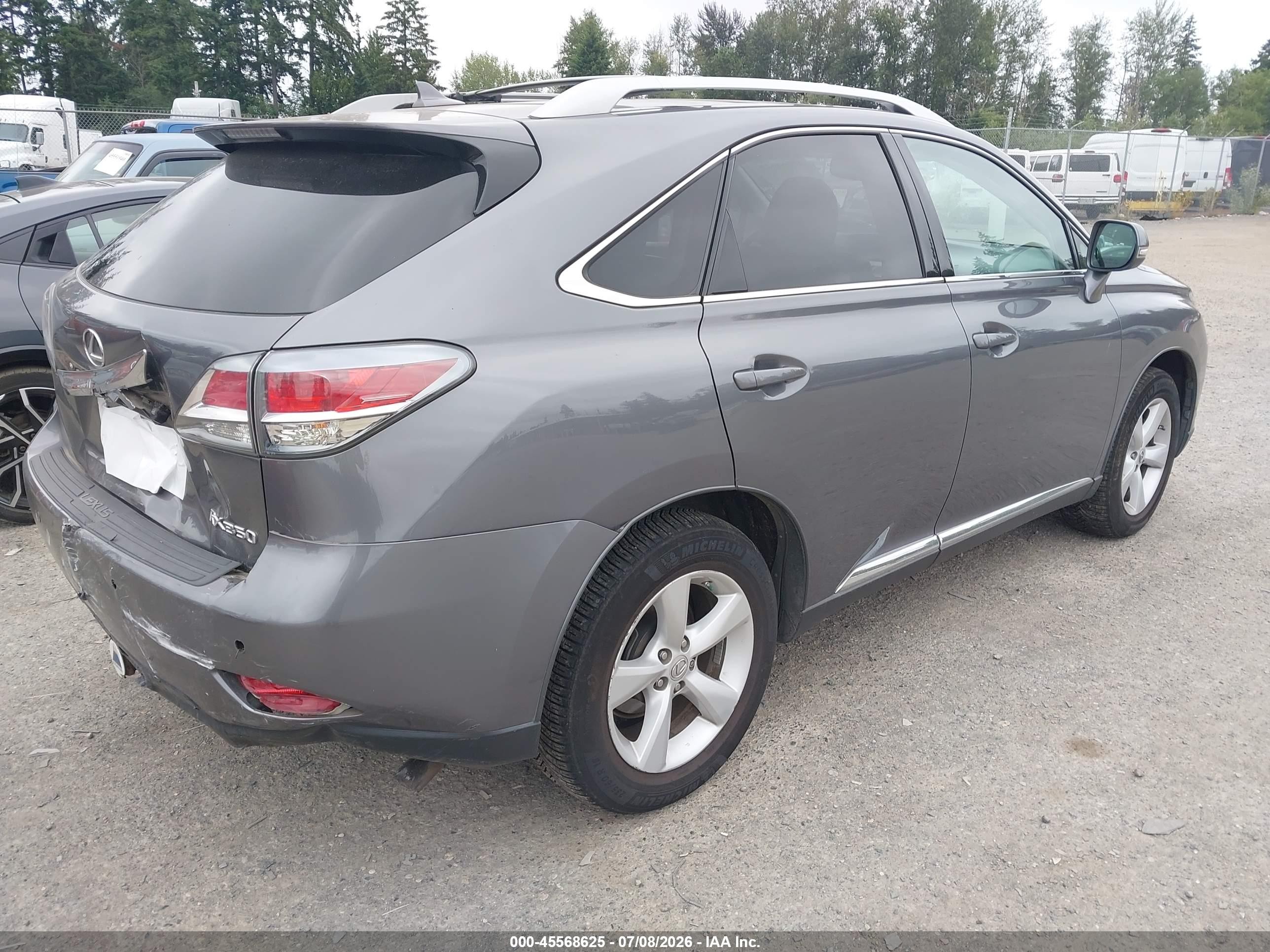 2013 Lexus Rx 350   Gray vin: 2T2BK1BA1DC183009