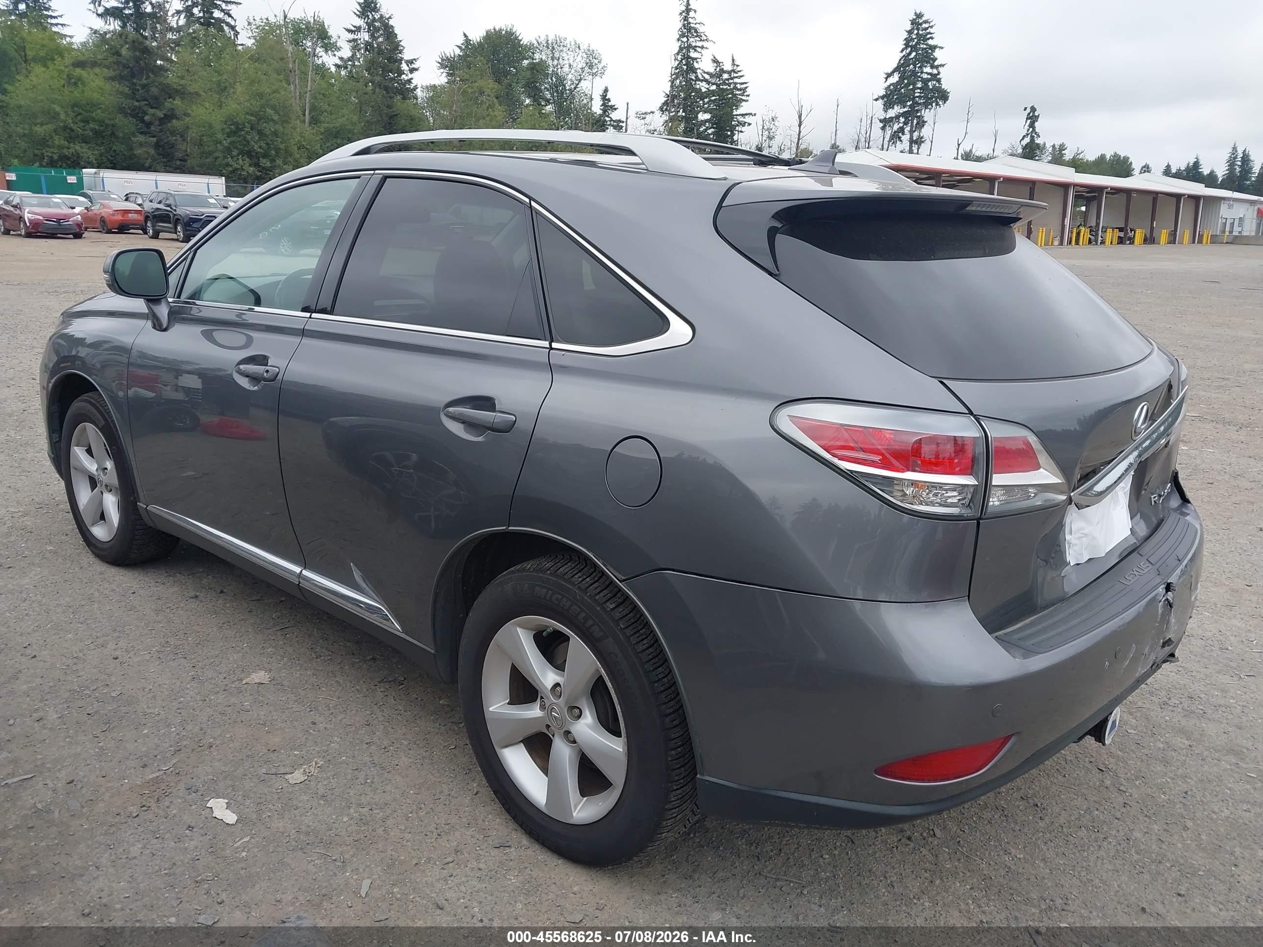 2013 Lexus Rx 350   Gray vin: 2T2BK1BA1DC183009