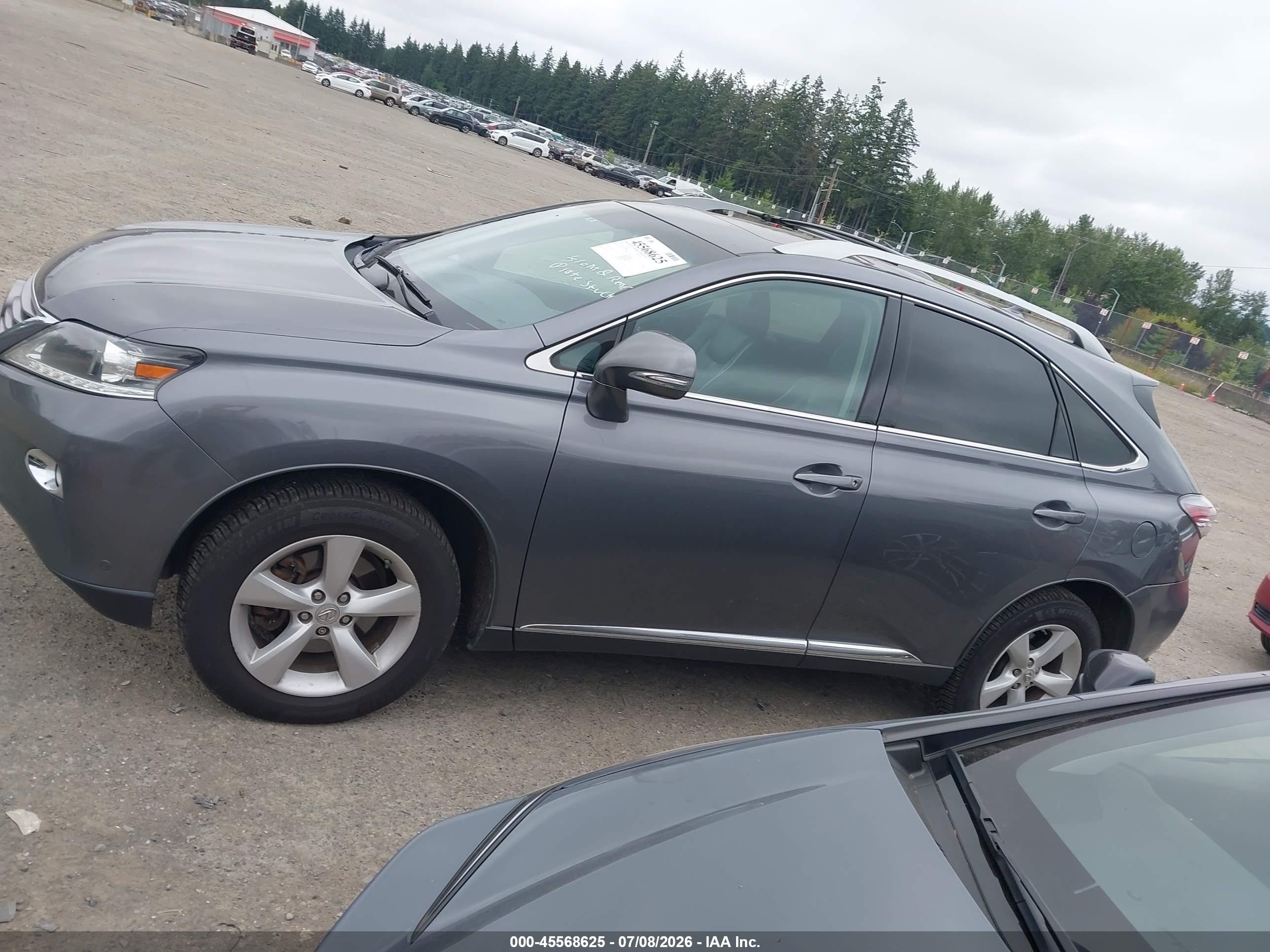 2013 Lexus Rx 350   Gray vin: 2T2BK1BA1DC183009