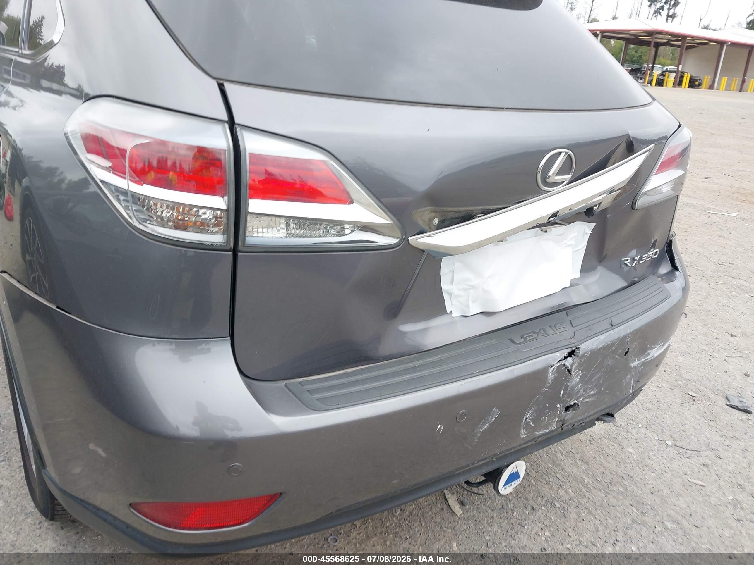 2013 Lexus Rx 350   Gray vin: 2T2BK1BA1DC183009