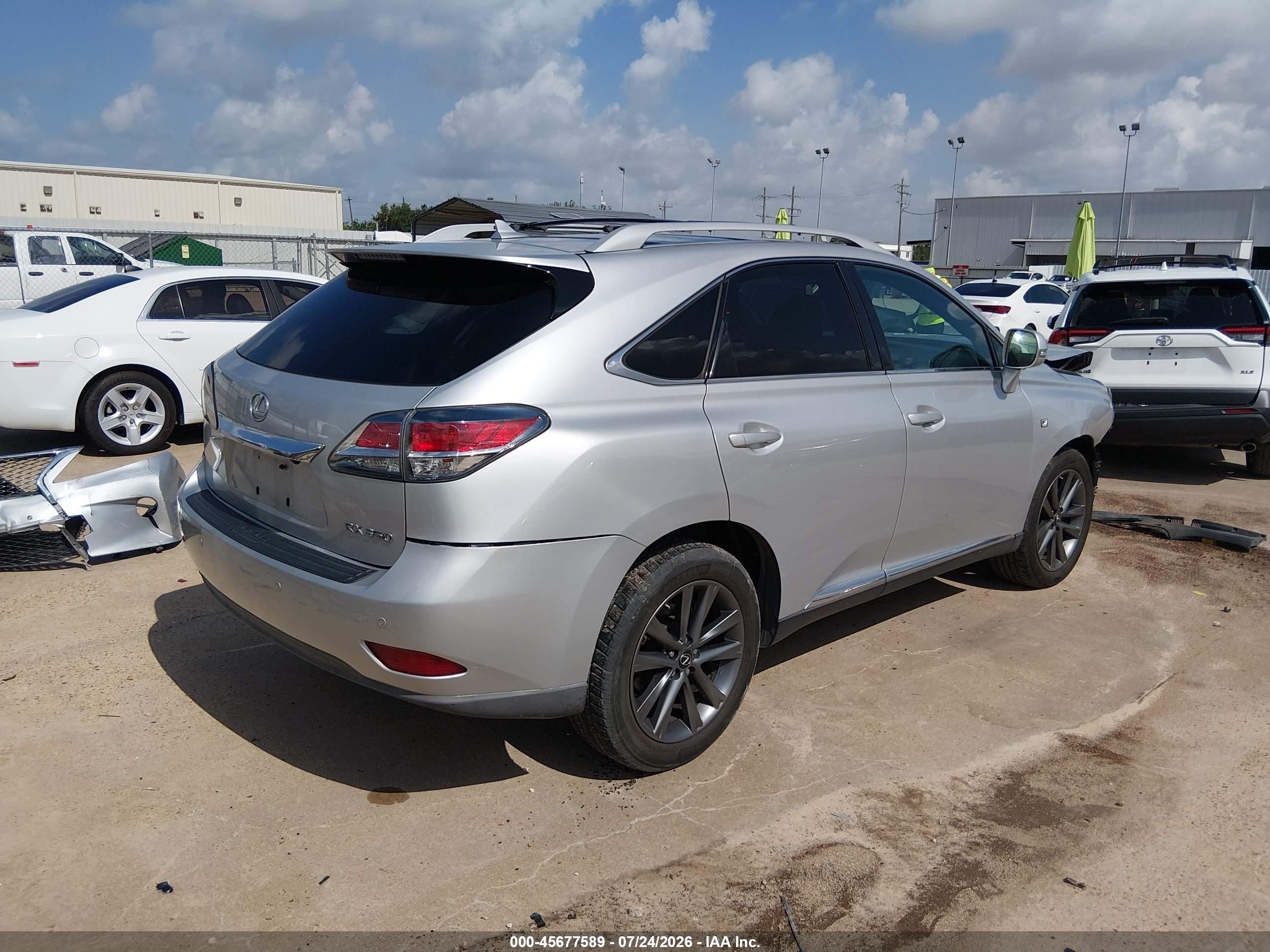 2013 Lexus Rx 350 F Sport Silver vin: 2T2BK1BA1DC185083