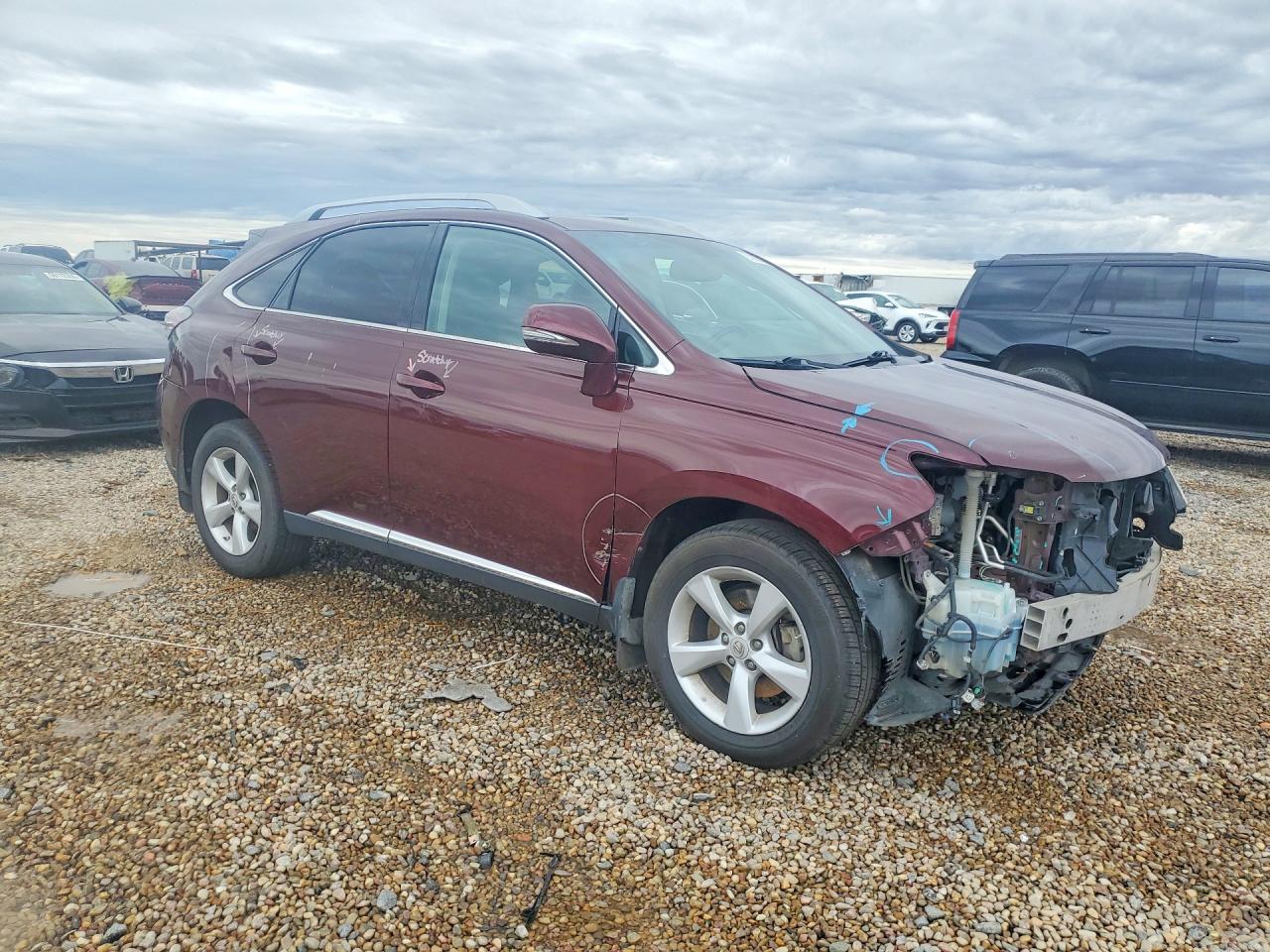 2013 Lexus Rx 350 Base Burgundy vin: 2T2BK1BA1DC185701