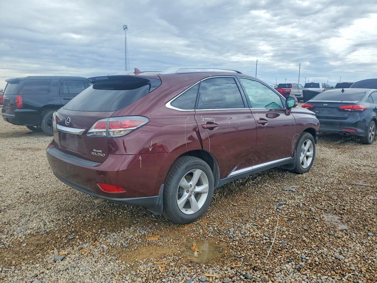 2013 Lexus Rx 350 Base Burgundy vin: 2T2BK1BA1DC185701