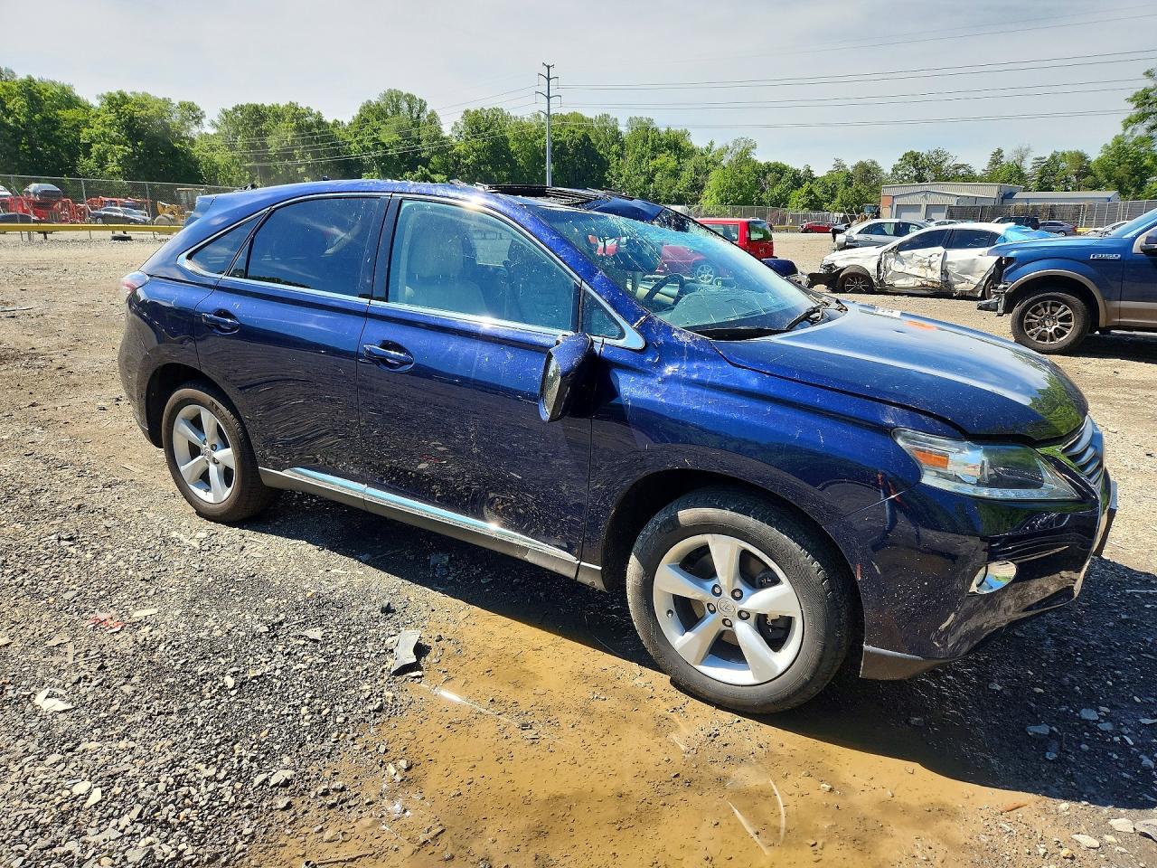 2013 Lexus Rx 350 Base Blue vin: 2T2BK1BA1DC191014