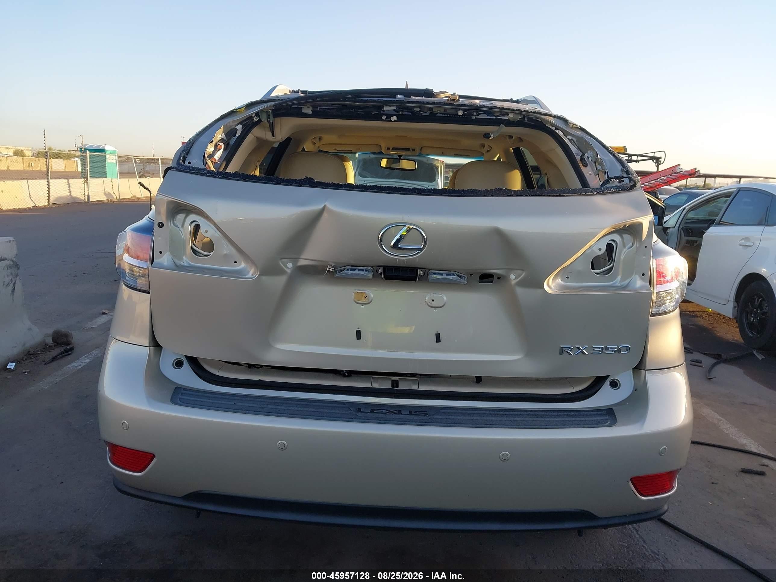 2013 Lexus Rx 350 Beige vin: 2T2BK1BA1DC212010