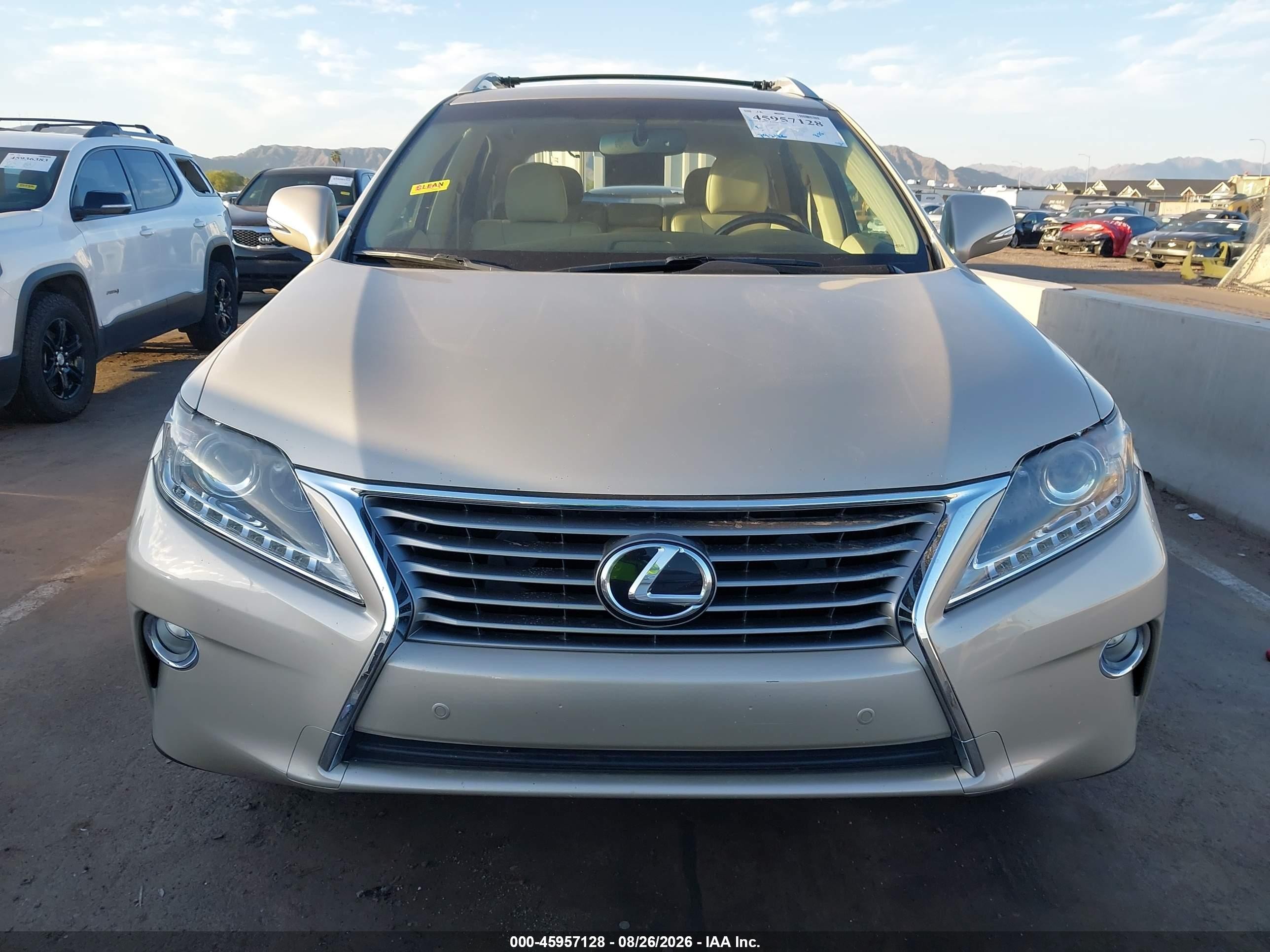 2013 Lexus Rx 350 Beige vin: 2T2BK1BA1DC212010
