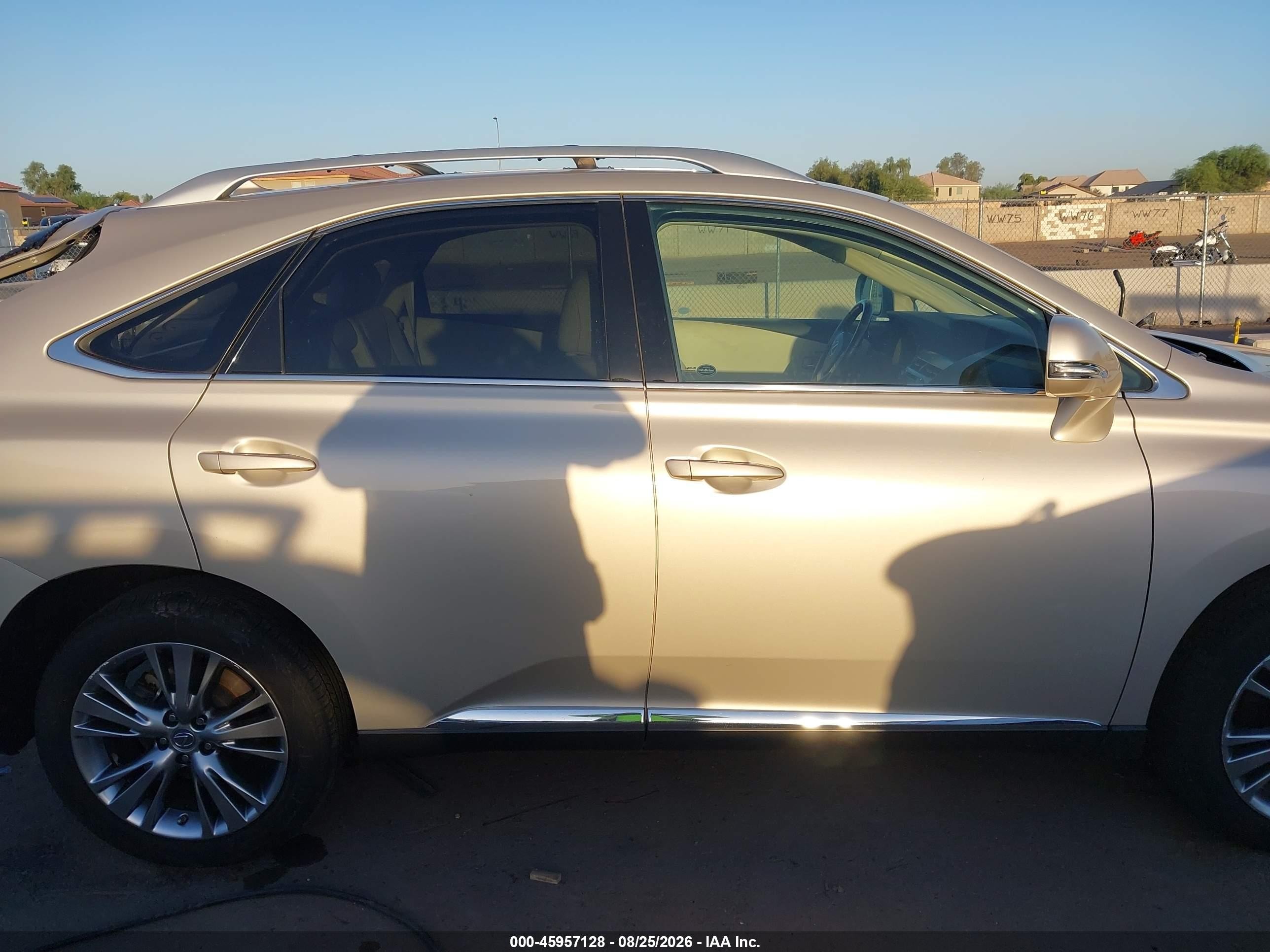 2013 Lexus Rx 350 Beige vin: 2T2BK1BA1DC212010