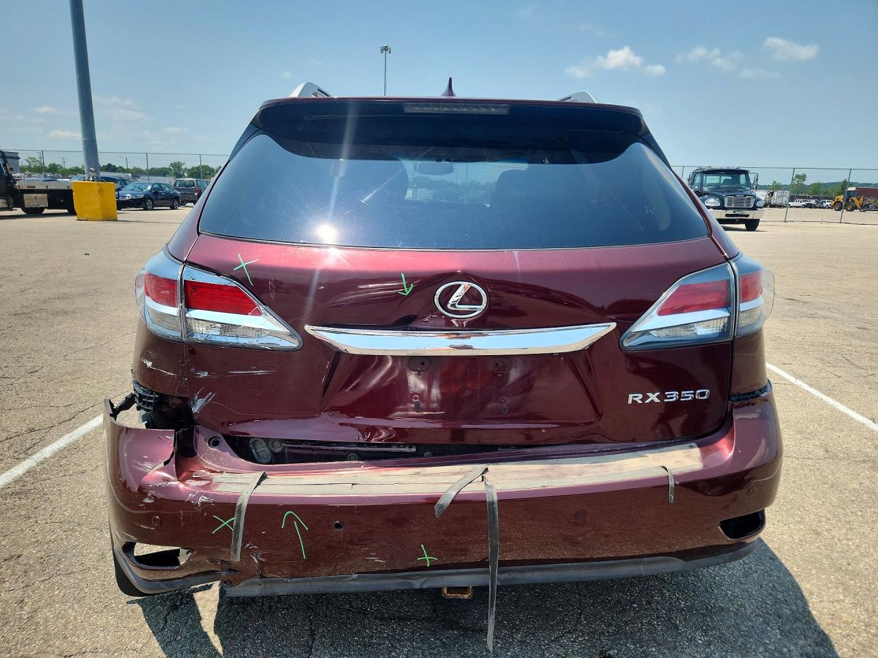 2014 Lexus Rx 350 Base/350 F Sport Burgundy vin: 2T2BK1BA1EC233358