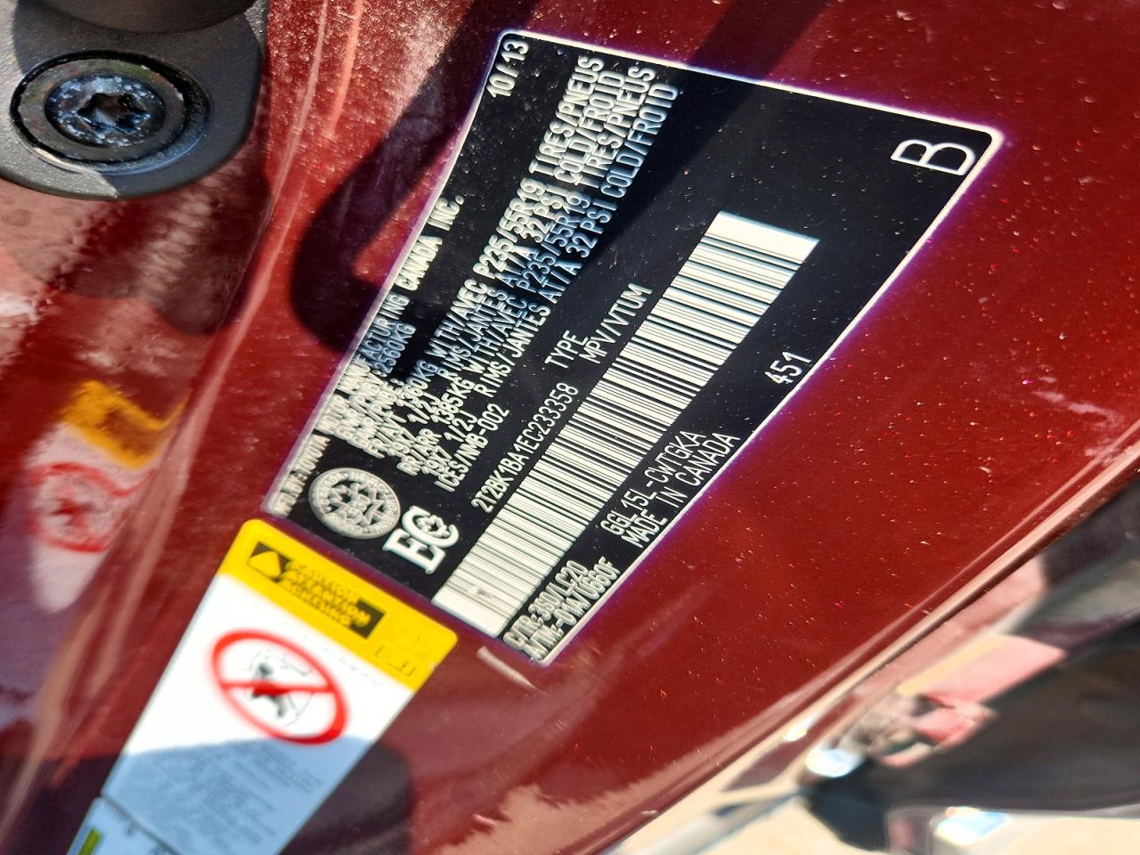 2014 Lexus Rx 350 Base/350 F Sport Burgundy vin: 2T2BK1BA1EC233358