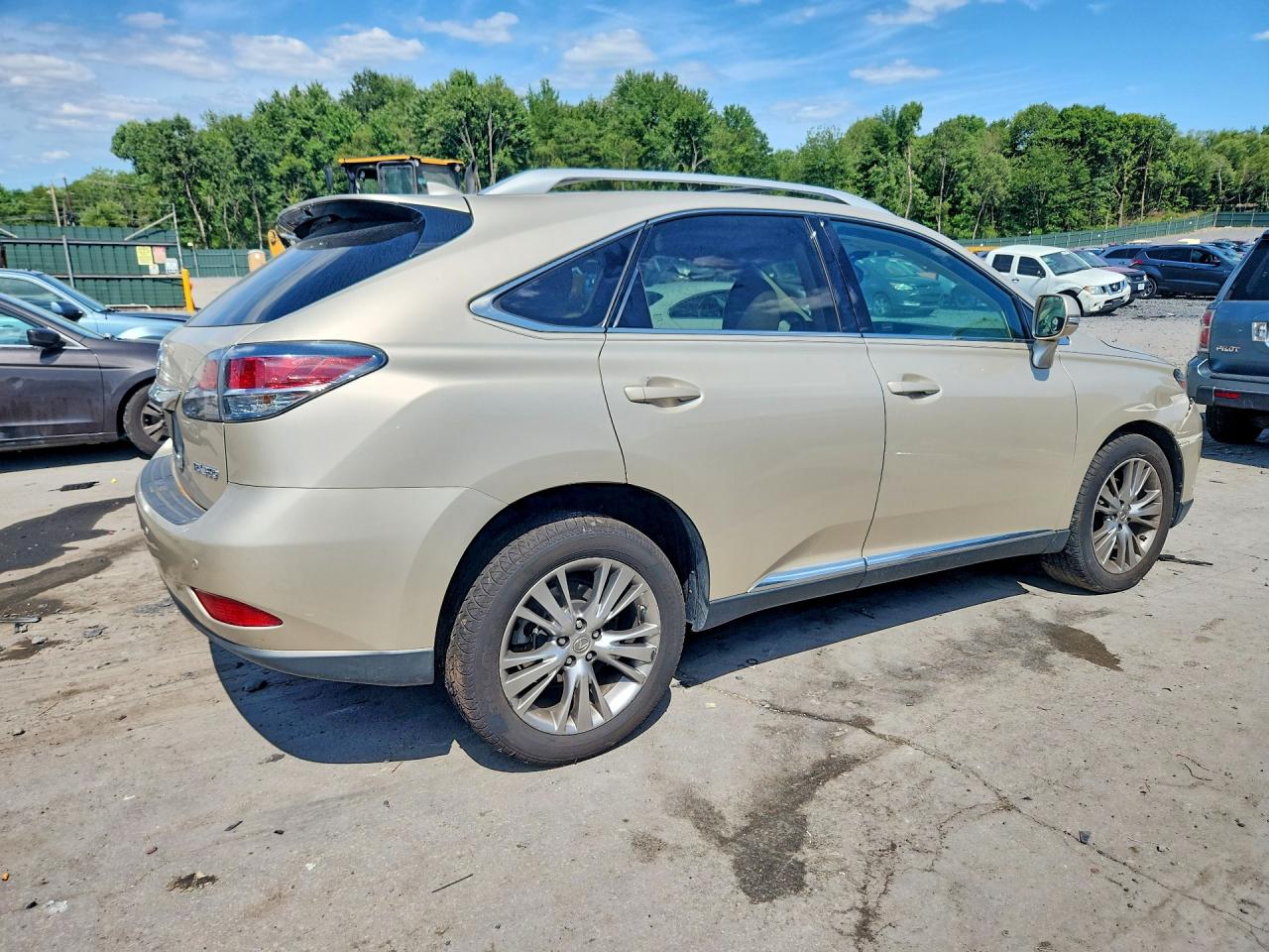 2014 Lexus Rx 350 Base Beige vin: 2T2BK1BA1EC238818
