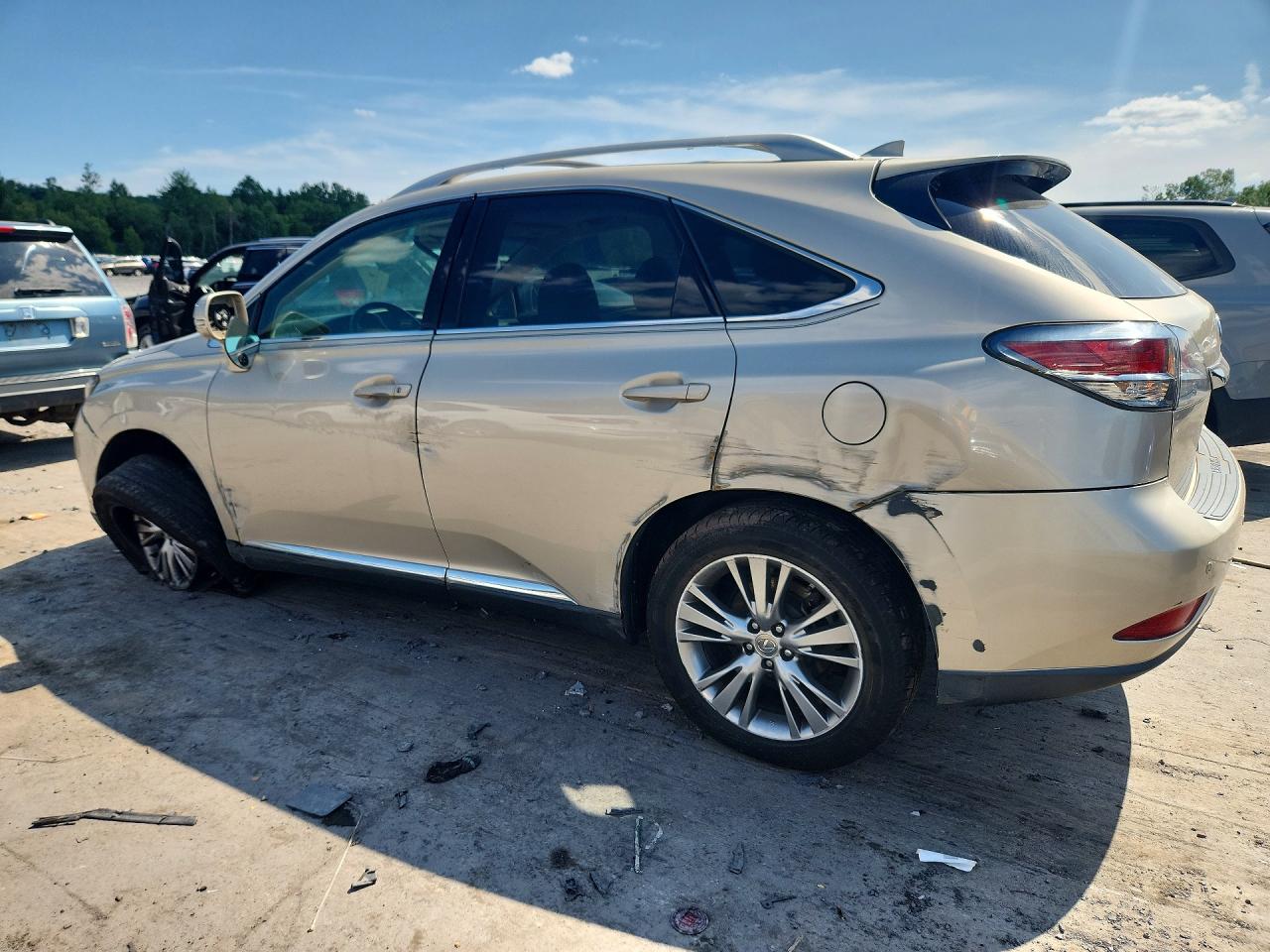 2014 Lexus Rx 350 Base Beige vin: 2T2BK1BA1EC238818