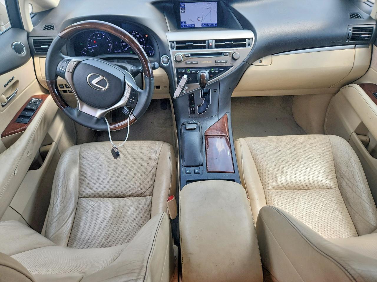 2014 Lexus Rx 350 Base Beige vin: 2T2BK1BA1EC238818