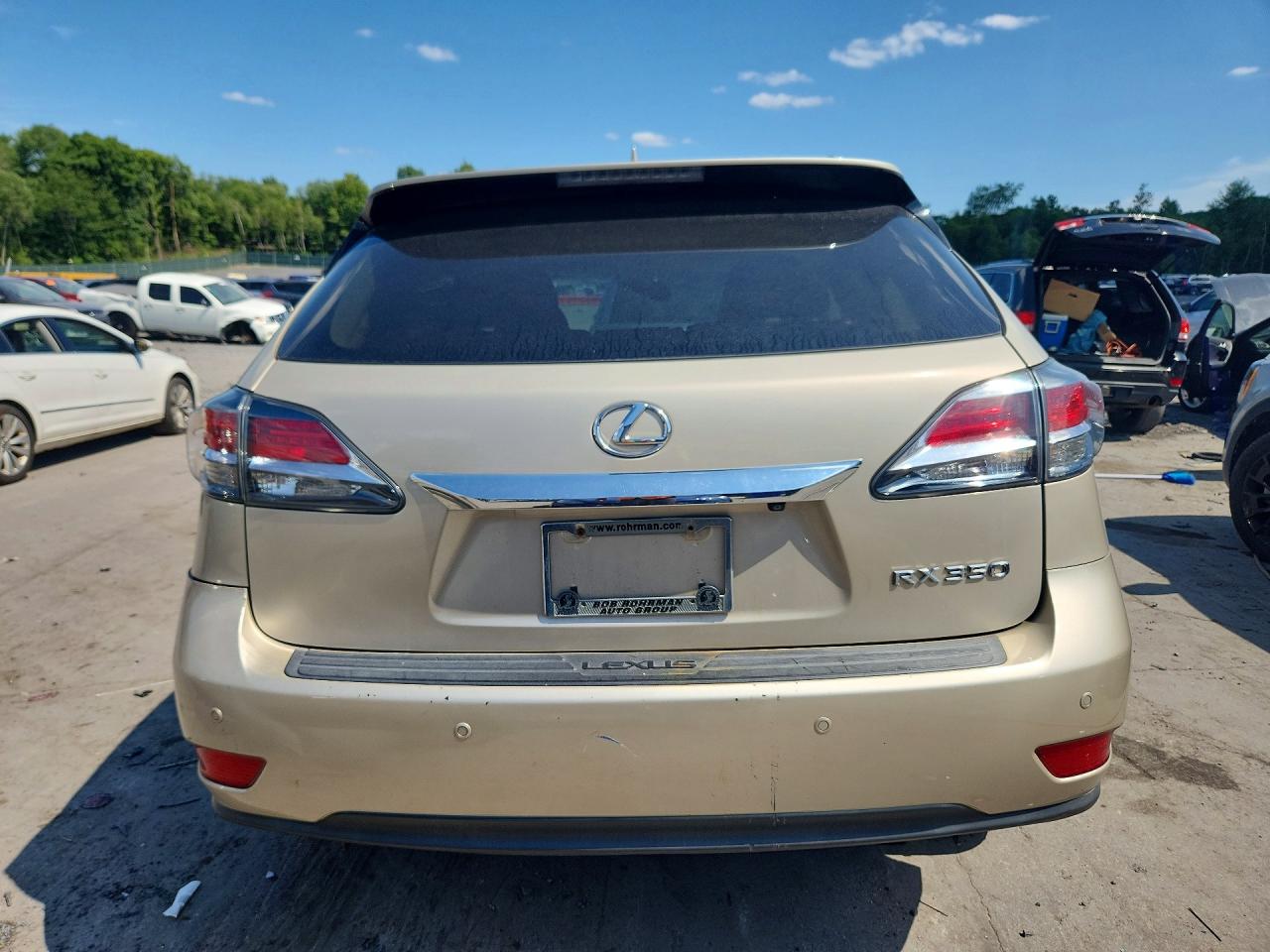 2014 Lexus Rx 350 Base Beige vin: 2T2BK1BA1EC238818