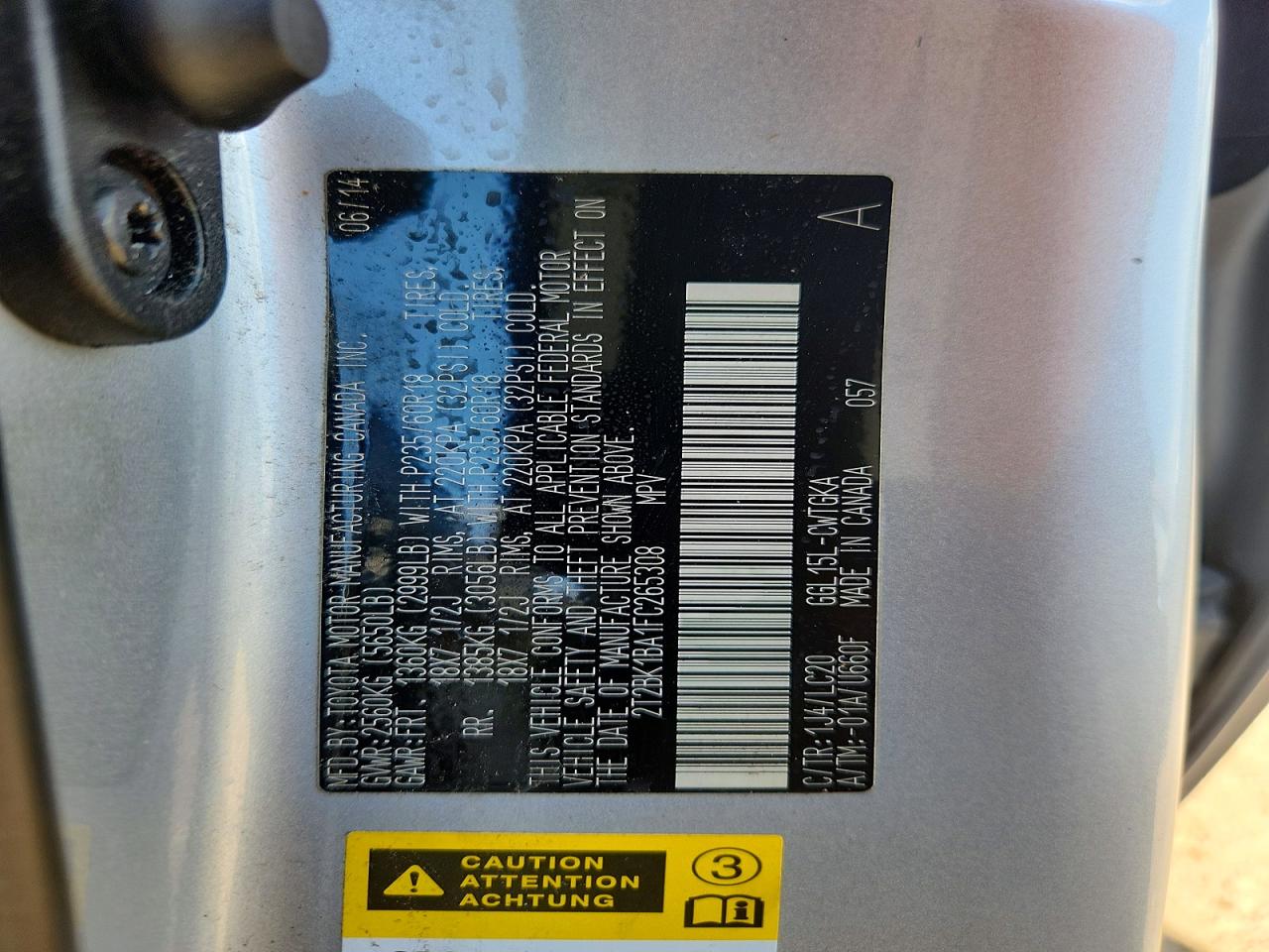 2015 Lexus Rx 350 Base Silver vin: 2T2BK1BA1FC265308