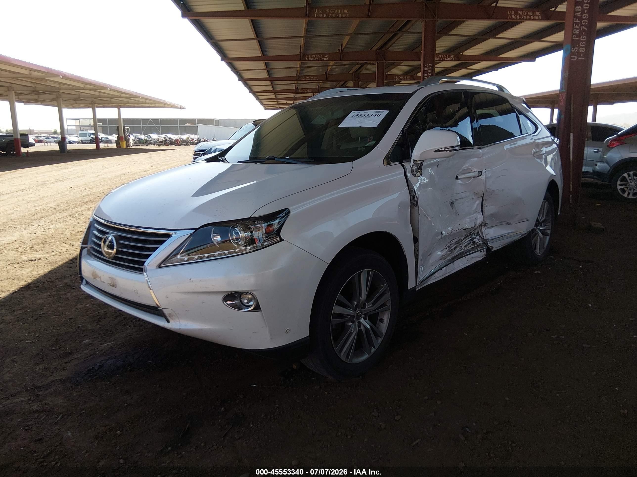 2015 Lexus Rx 350   White vin: 2T2BK1BA1FC267365
