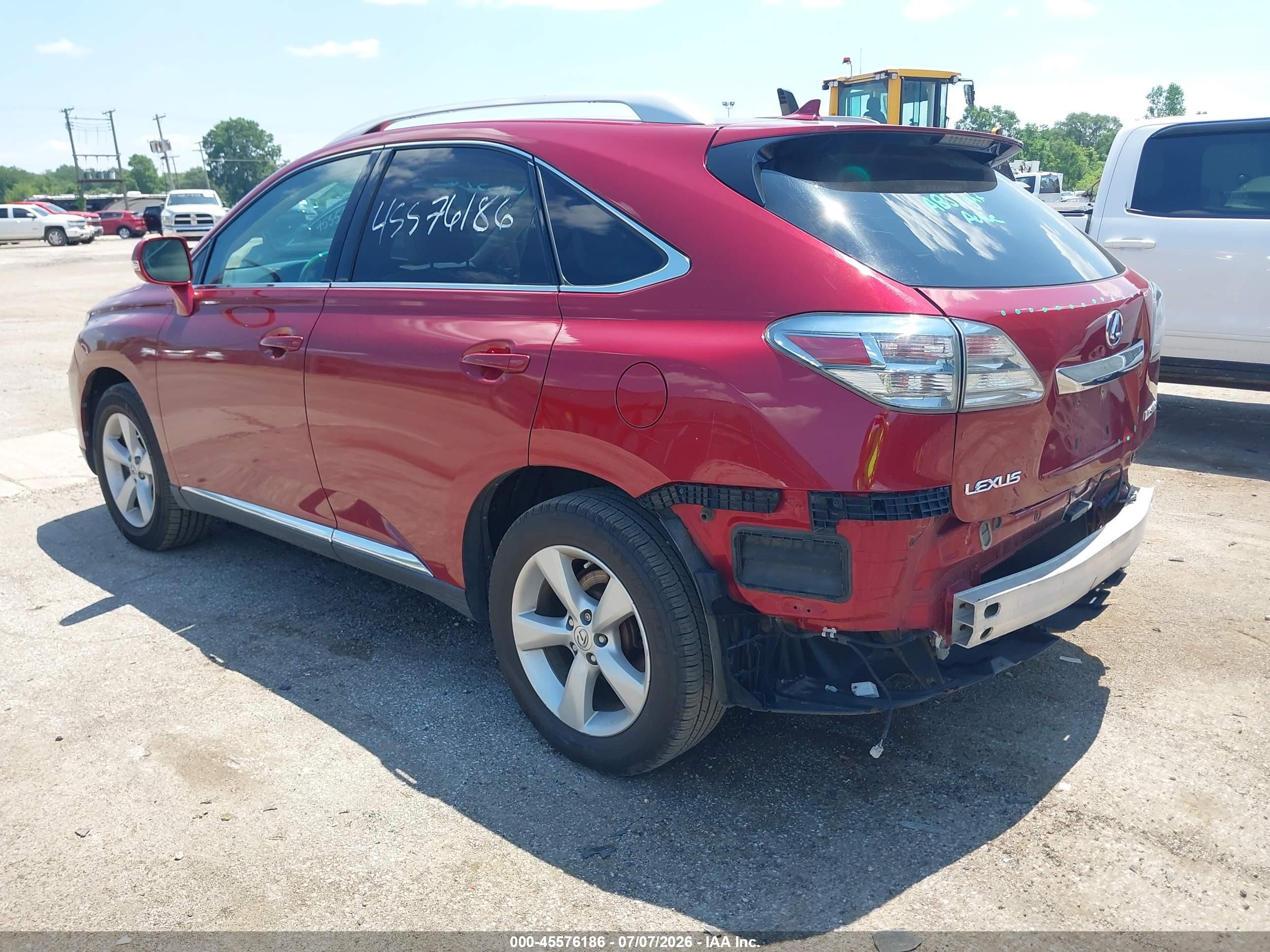2010 Lexus Rx 350   Red vin: 2T2BK1BA2AC008103