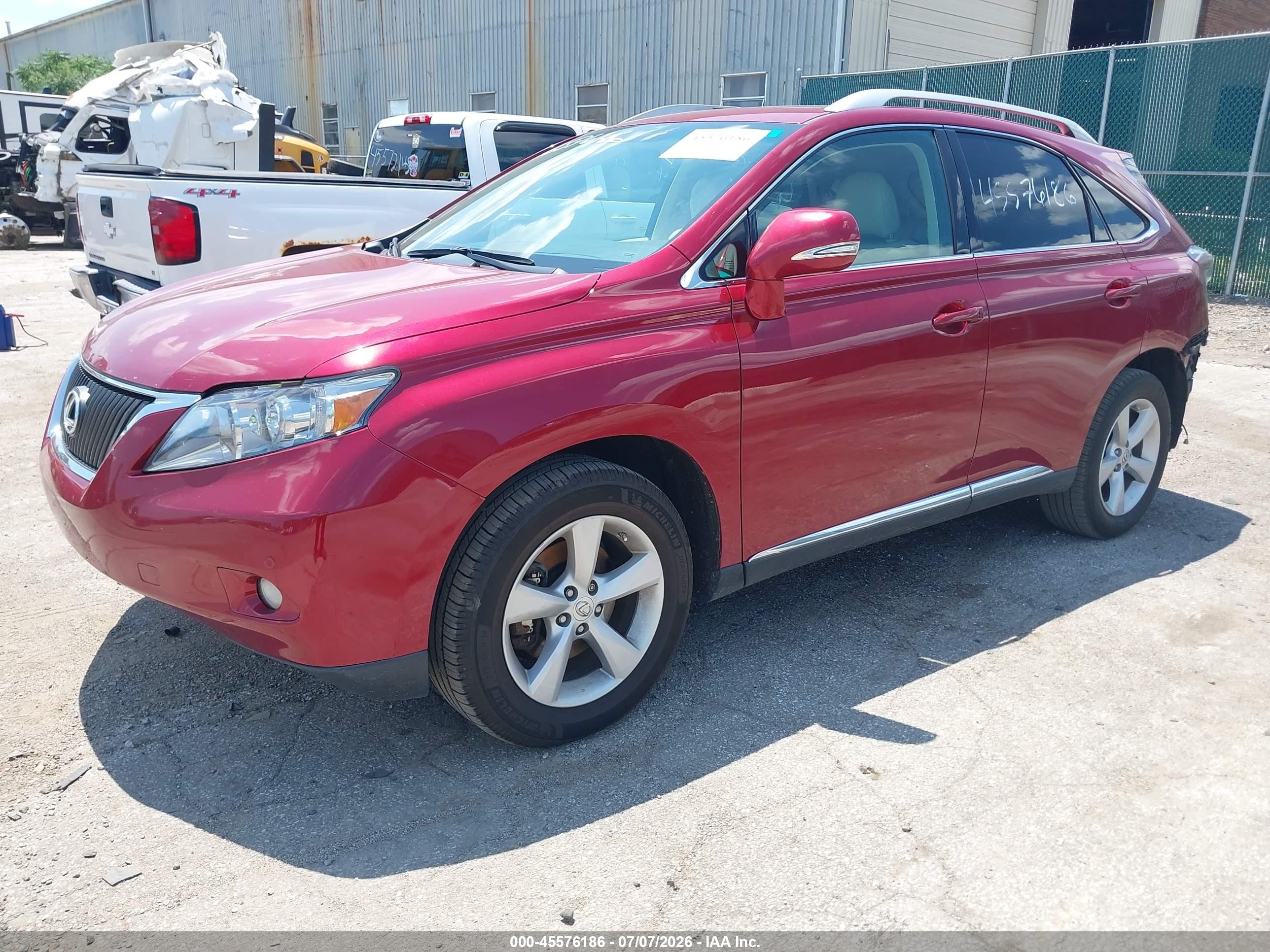2010 Lexus Rx 350   Red vin: 2T2BK1BA2AC008103