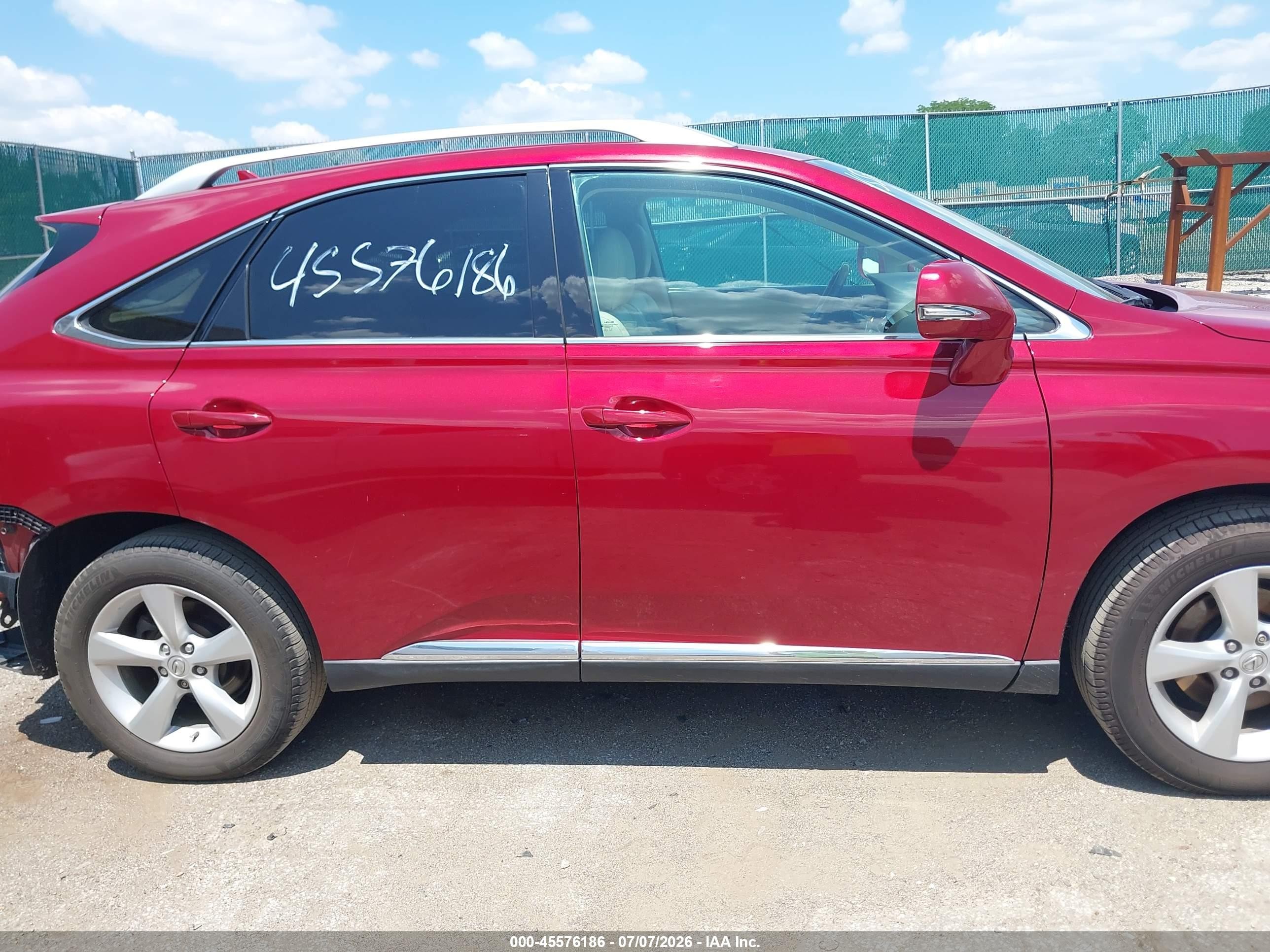2010 Lexus Rx 350   Red vin: 2T2BK1BA2AC008103