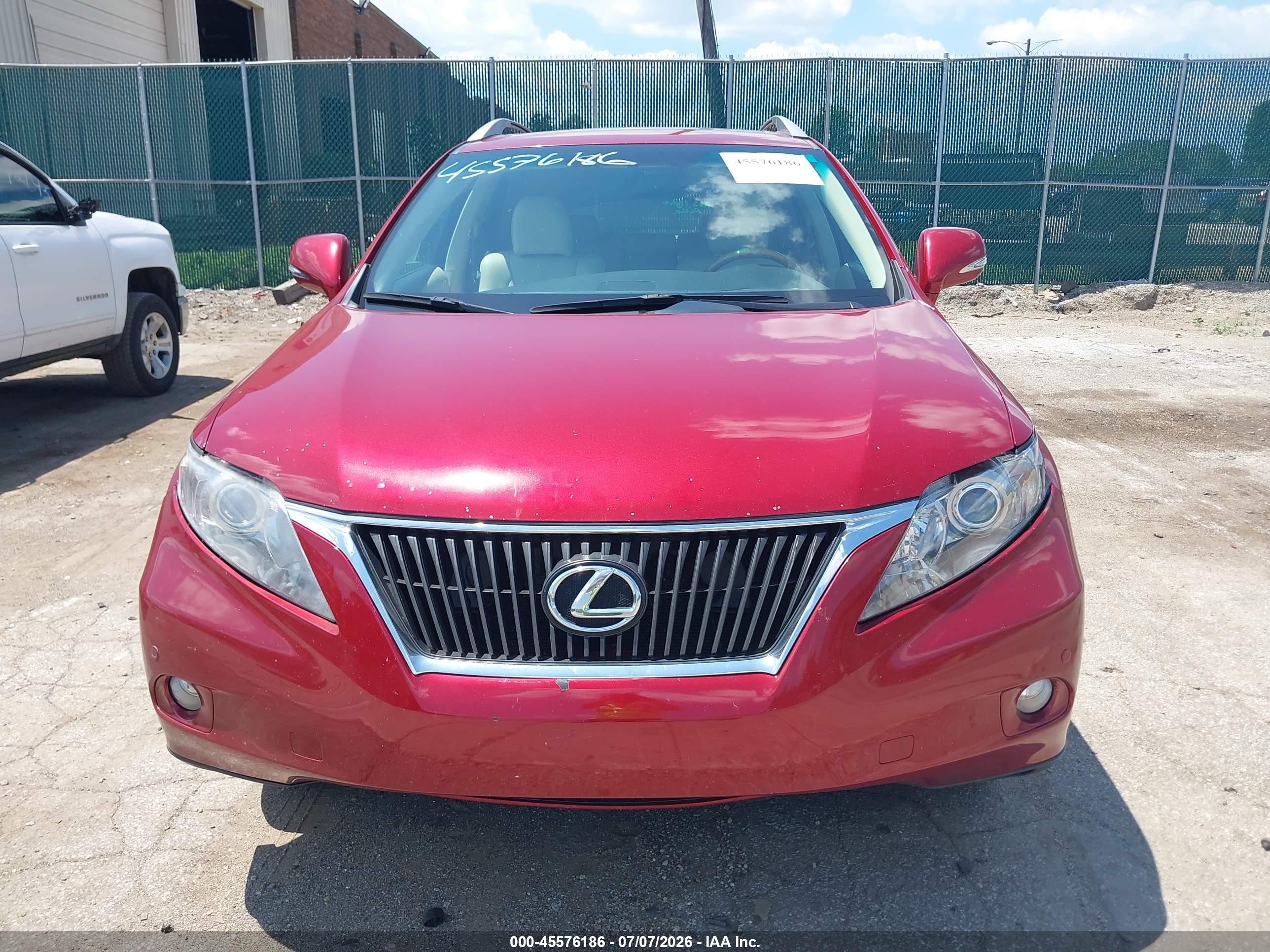 2010 Lexus Rx 350   Red vin: 2T2BK1BA2AC008103
