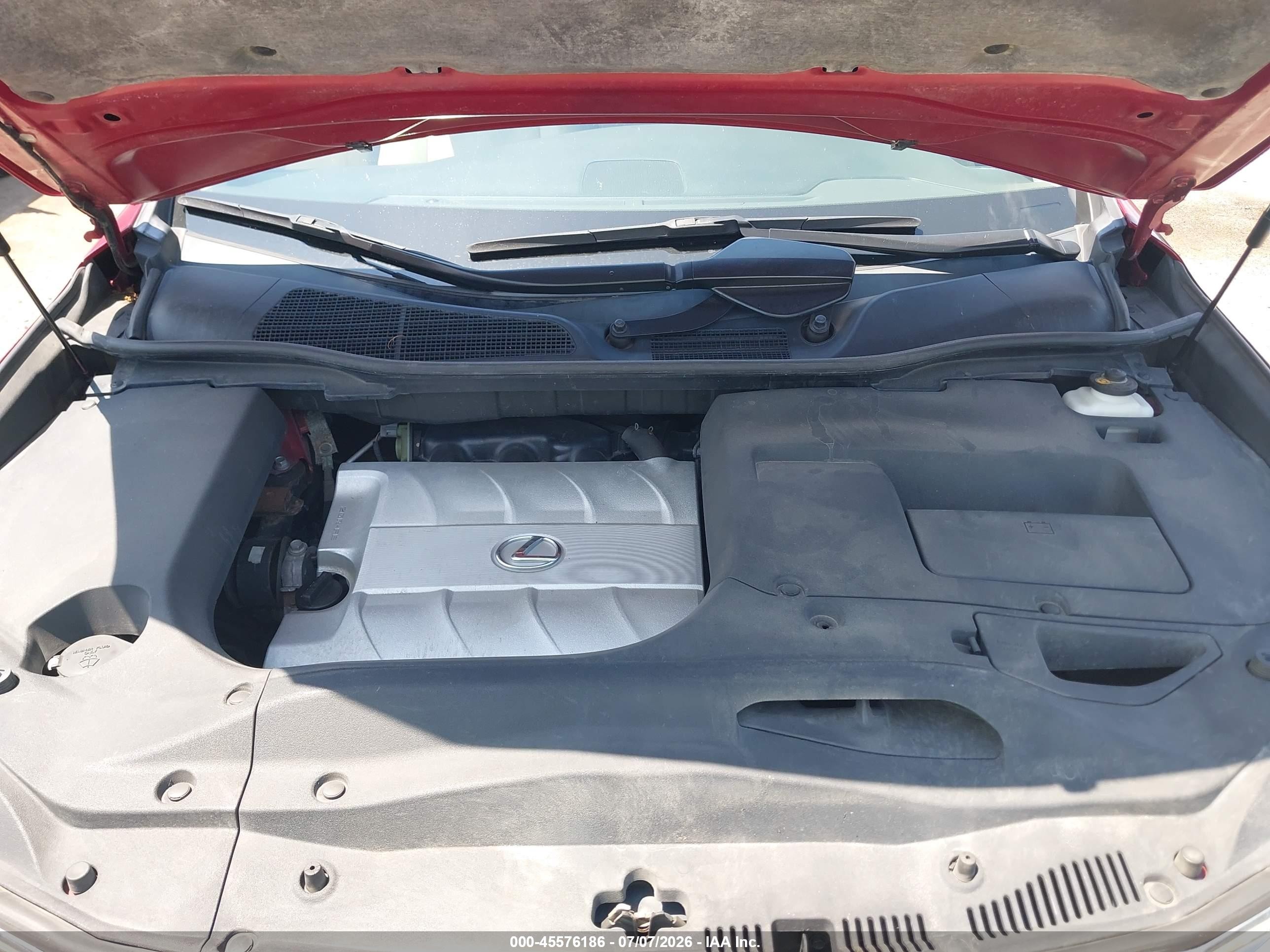 2010 Lexus Rx 350   Red vin: 2T2BK1BA2AC008103