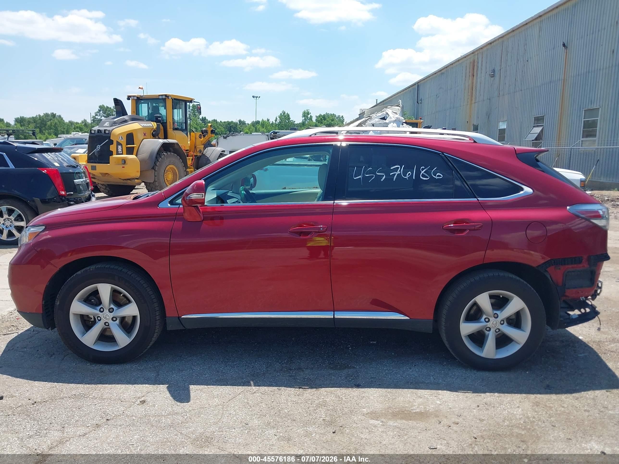 2010 Lexus Rx 350   Red vin: 2T2BK1BA2AC008103