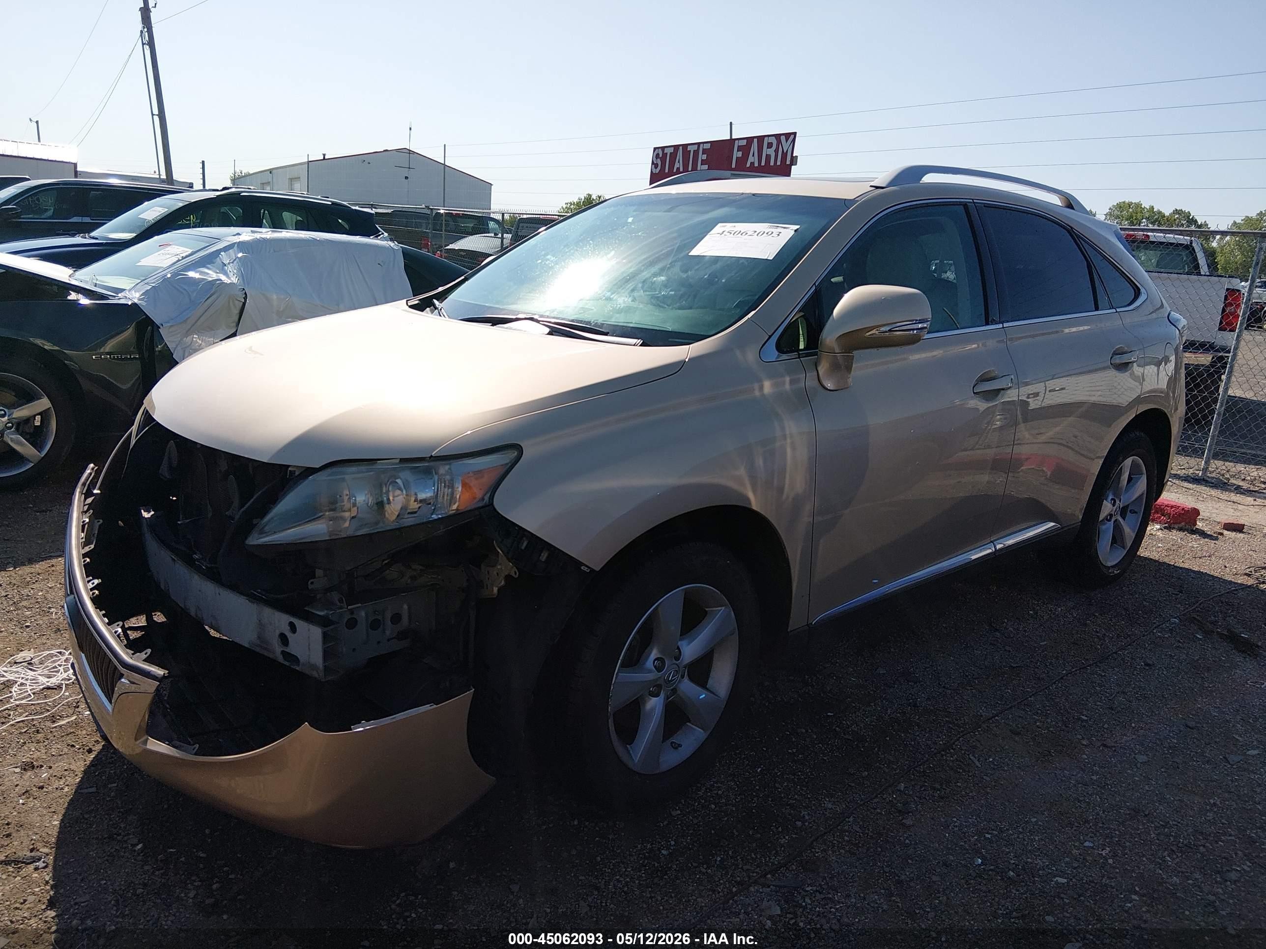 2010 Lexus Rx 350   Gold vin: 2T2BK1BA2AC008196