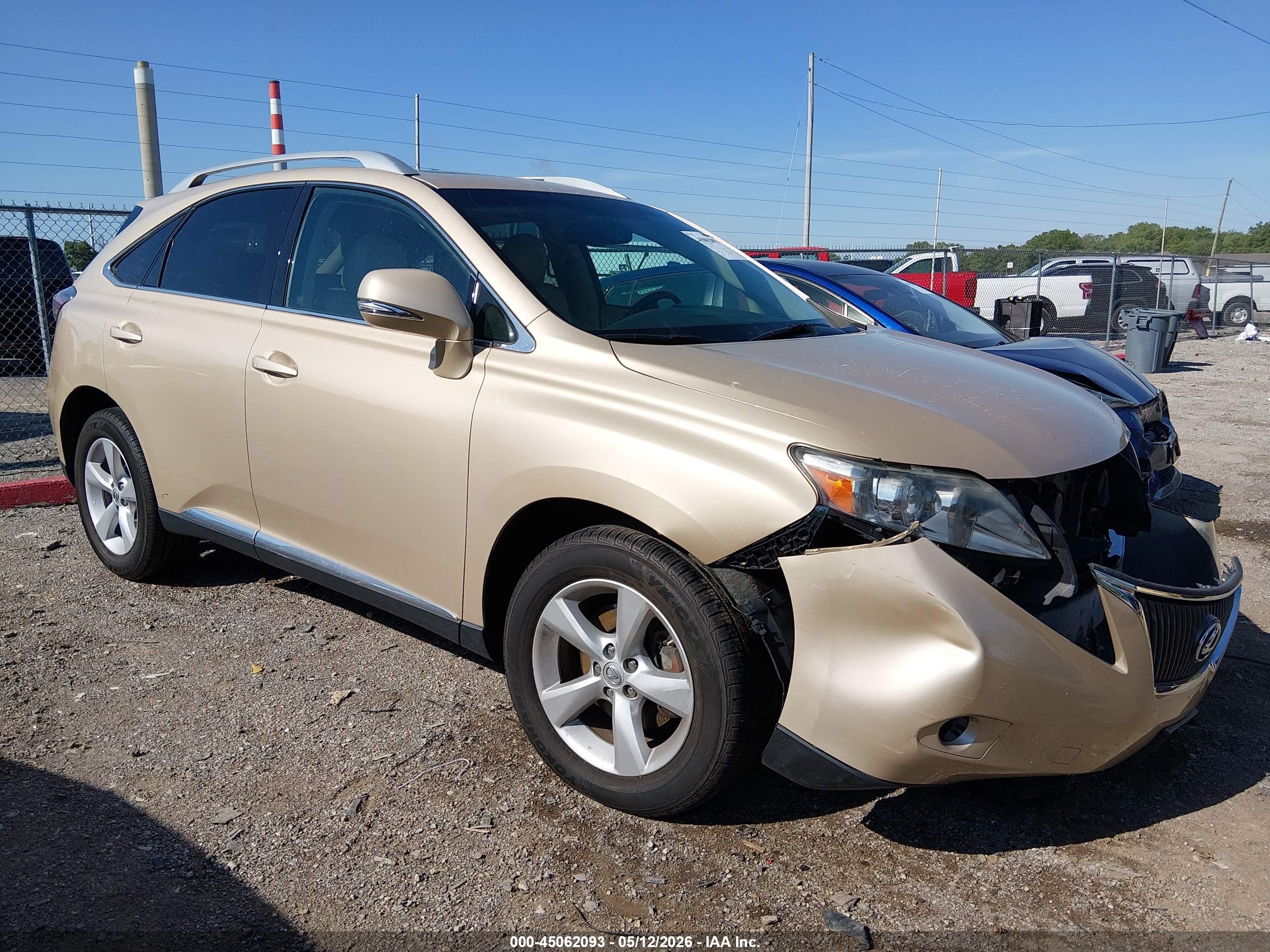 2010 Lexus Rx 350   Gold vin: 2T2BK1BA2AC008196