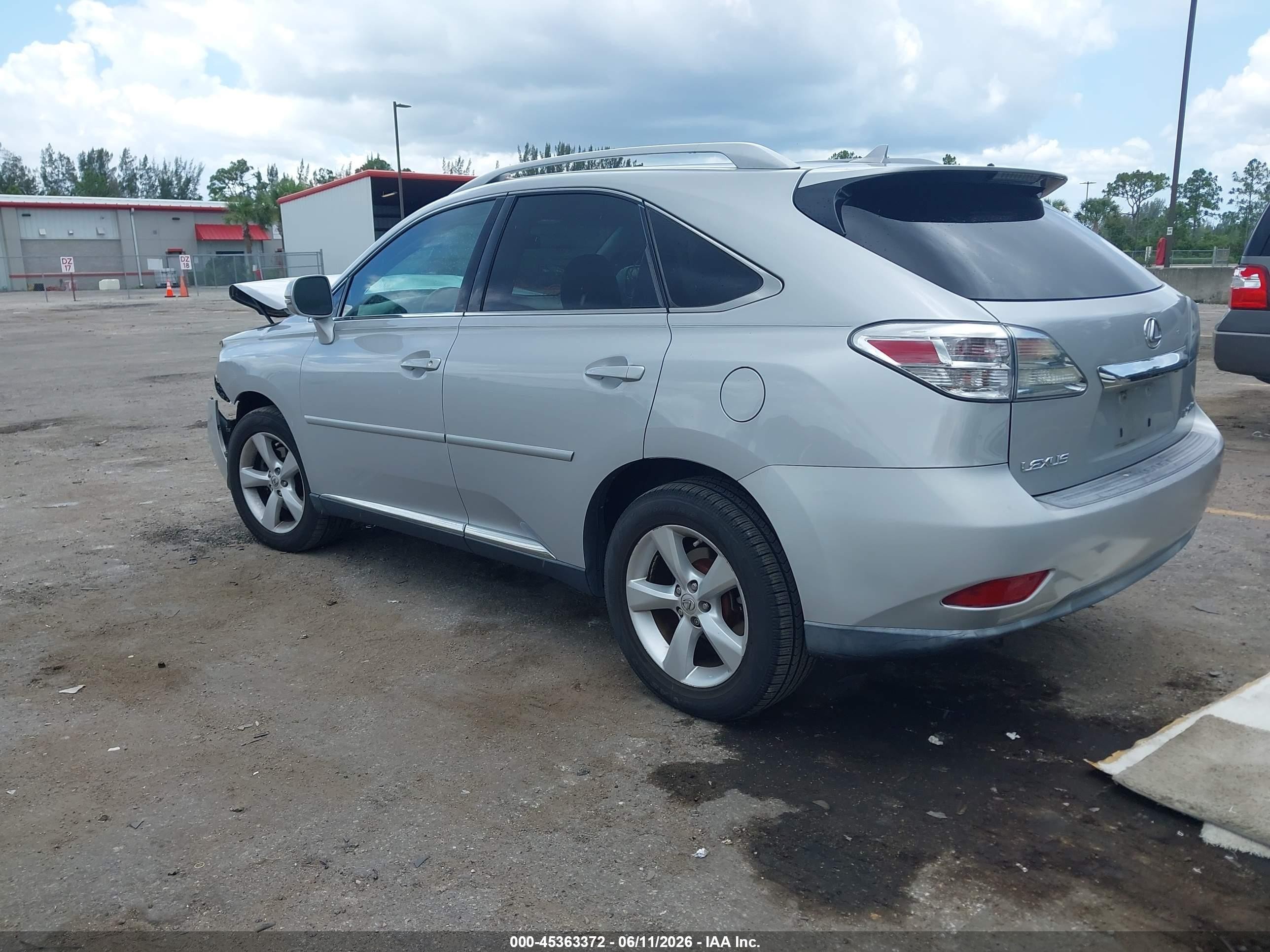 2010 Lexus Rx 350   Silver vin: 2T2BK1BA2AC022552