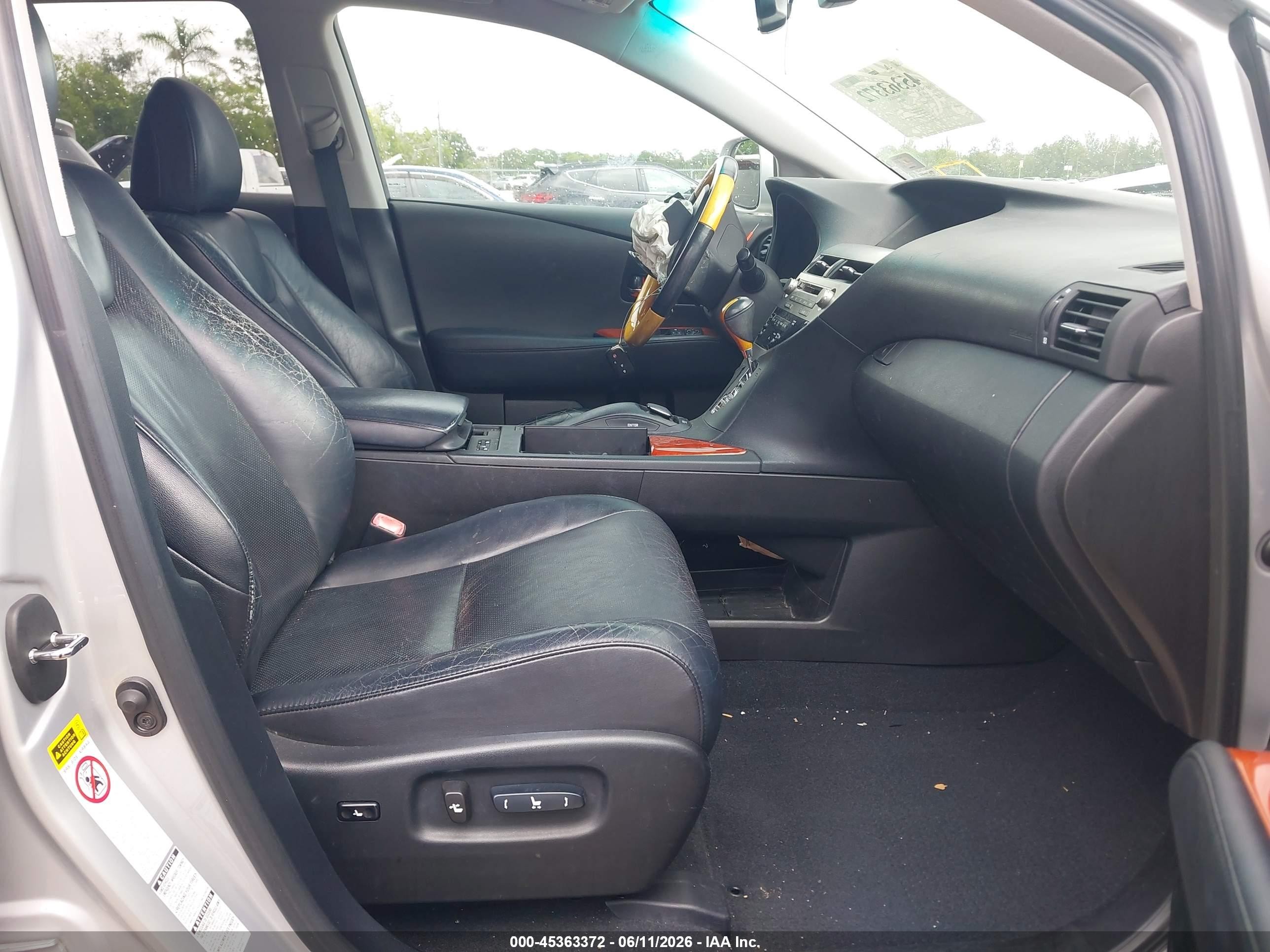 2010 Lexus Rx 350   Silver vin: 2T2BK1BA2AC022552