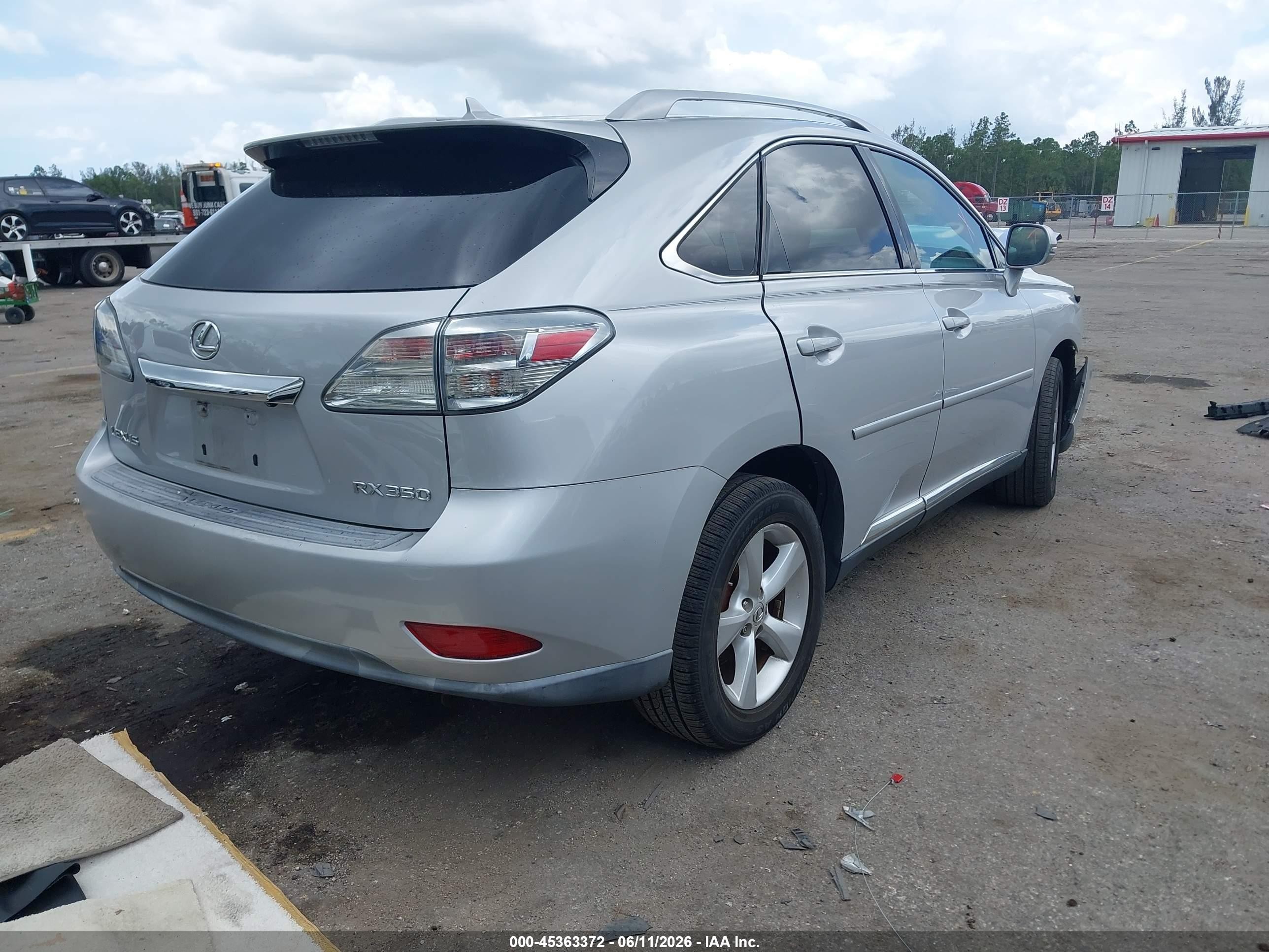 2010 Lexus Rx 350   Silver vin: 2T2BK1BA2AC022552