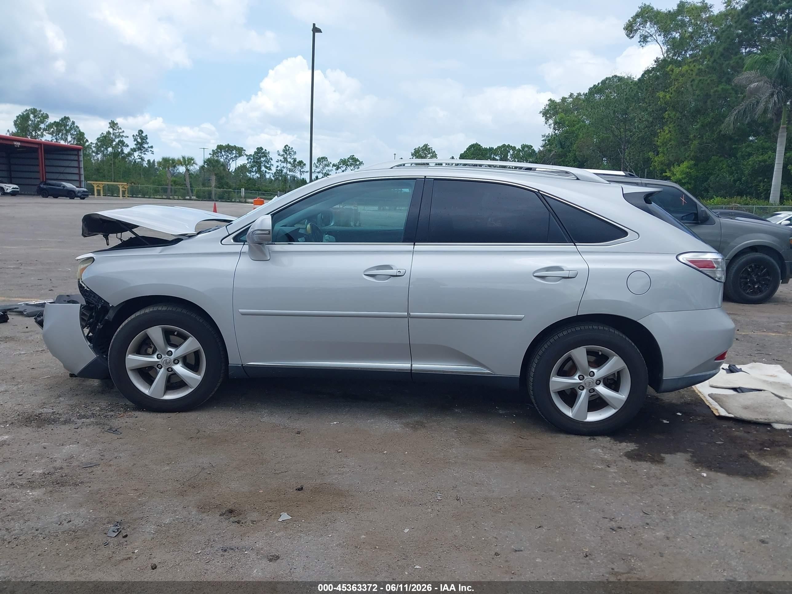 2010 Lexus Rx 350   Silver vin: 2T2BK1BA2AC022552