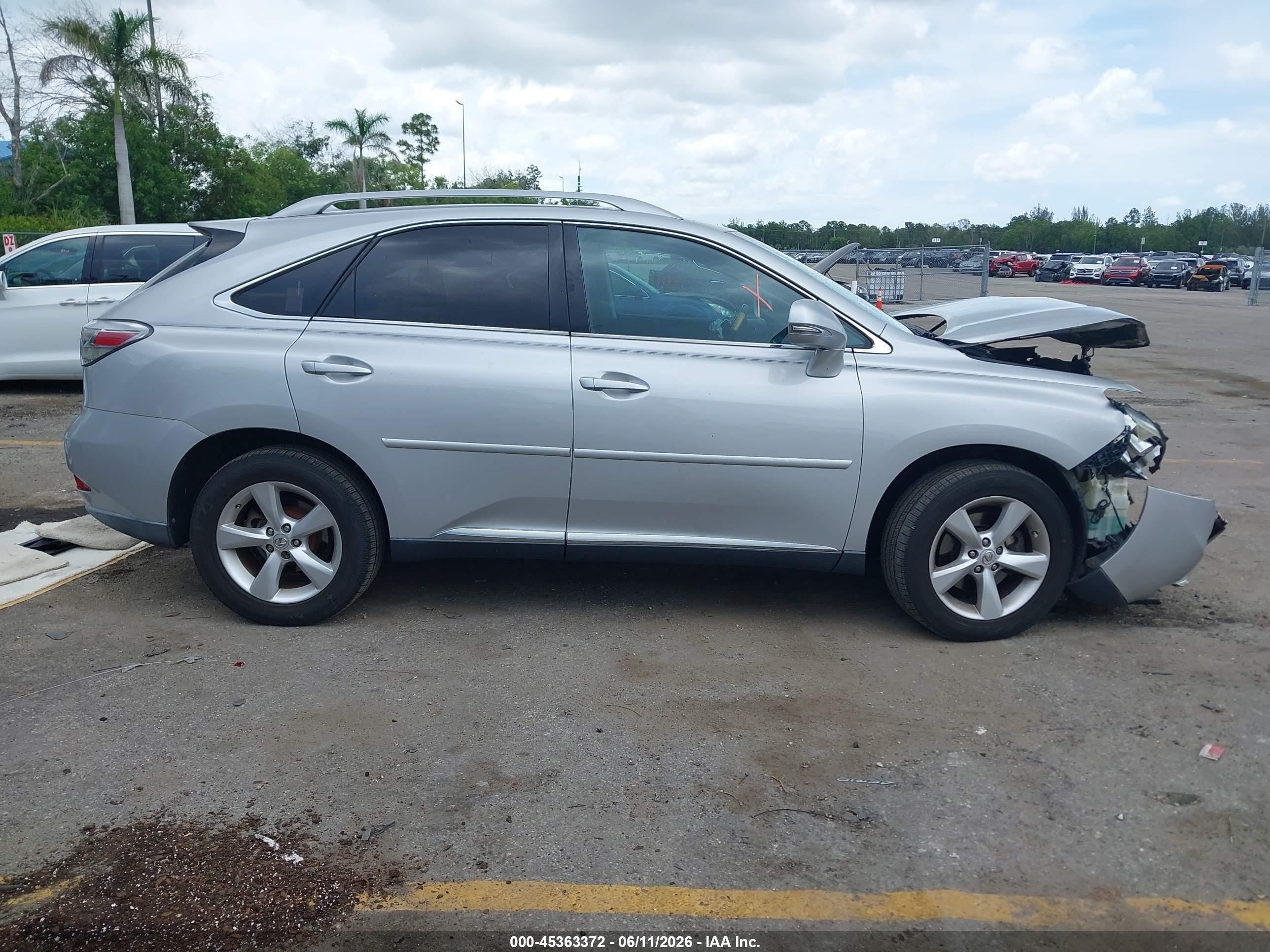 2010 Lexus Rx 350   Silver vin: 2T2BK1BA2AC022552