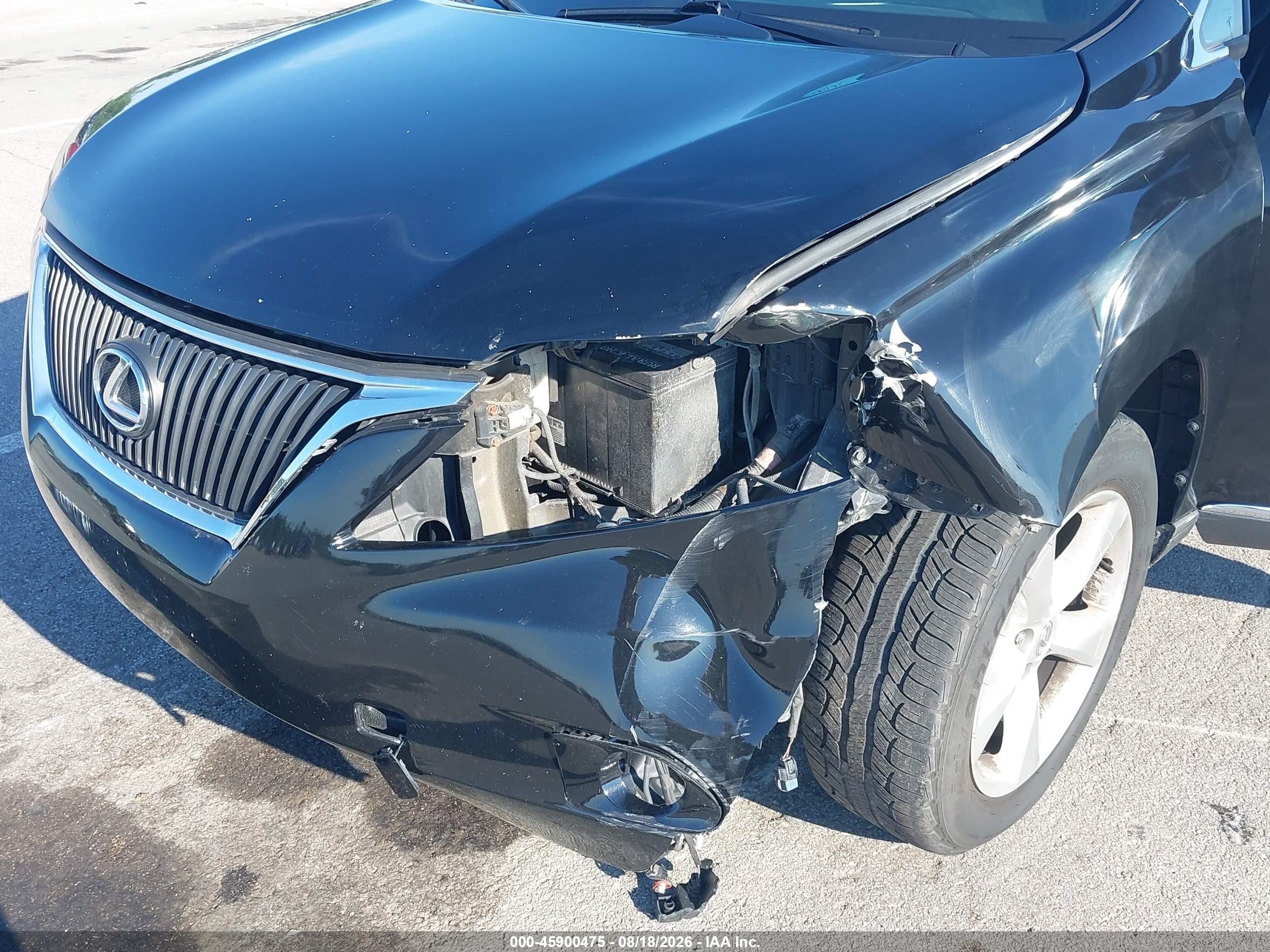 2010 Lexus Rx 350 Черный vin: 2T2BK1BA2AC025838