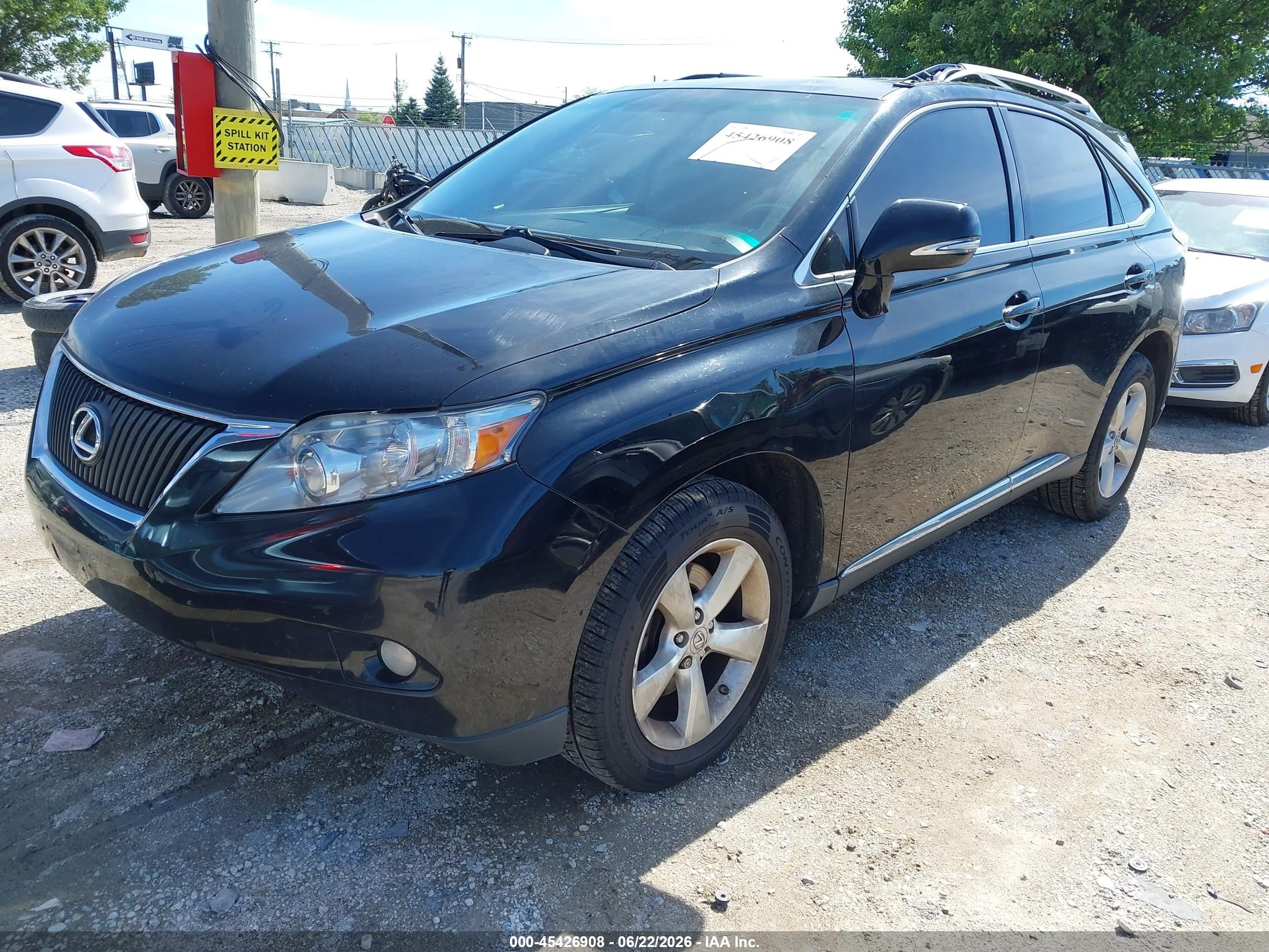 2010 Lexus Rx 350   Black vin: 2T2BK1BA2AC032773